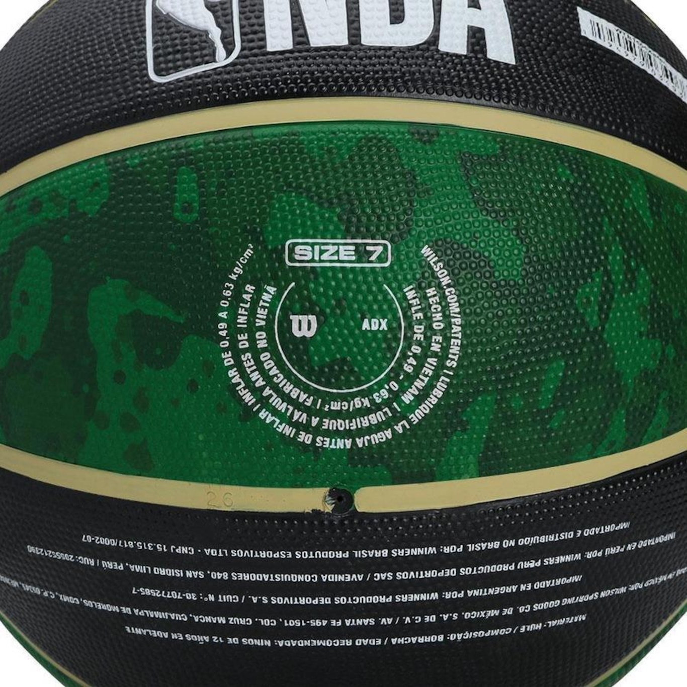 Bola de Basquete NBA Milwaukee Bucks Wilson Team Tiedye #7