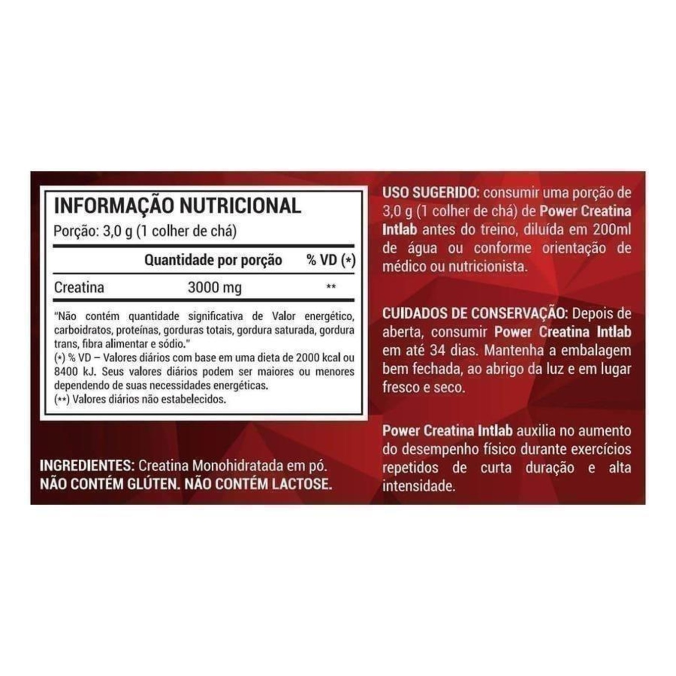 Creatina Power Intlab - 100g | Centauro