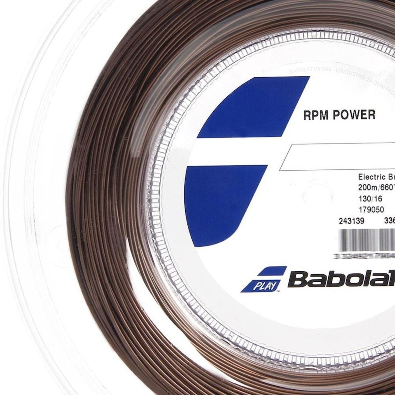 Corda Babolat RPM Power 16L 1.30mm Marrom - Rolo com 200 Metros - Foto 2