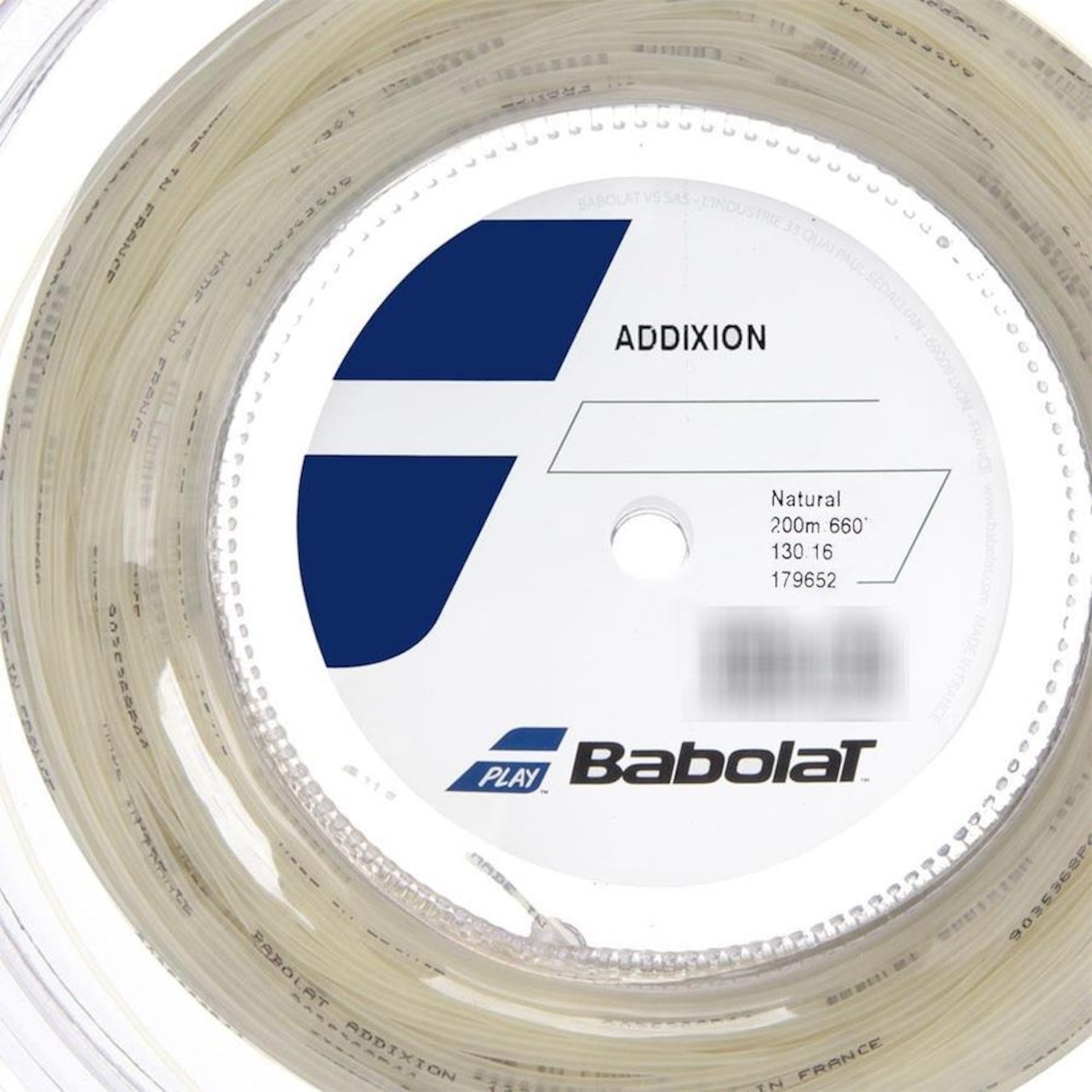 Corda Babolat Addixion 16L 1.30mm Champanhe - Rolo com 200 metros - Foto 2