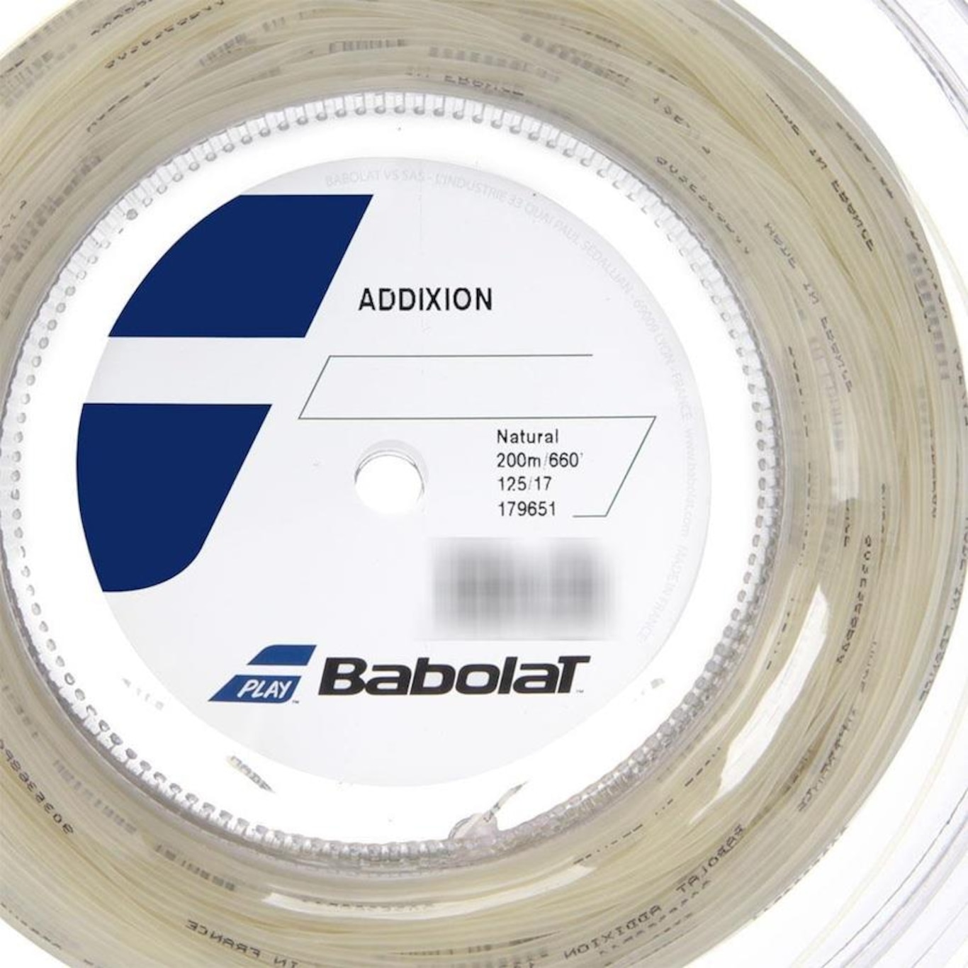 Corda Babolat Addixion 17L 1.25mm Champanhe - Rolo com 200 metros - Foto 3