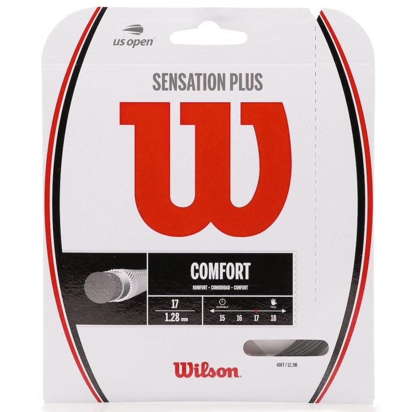 Corde Tennis Gialle Wilson Sensation Tennis String - Rotolo 200m O - 2