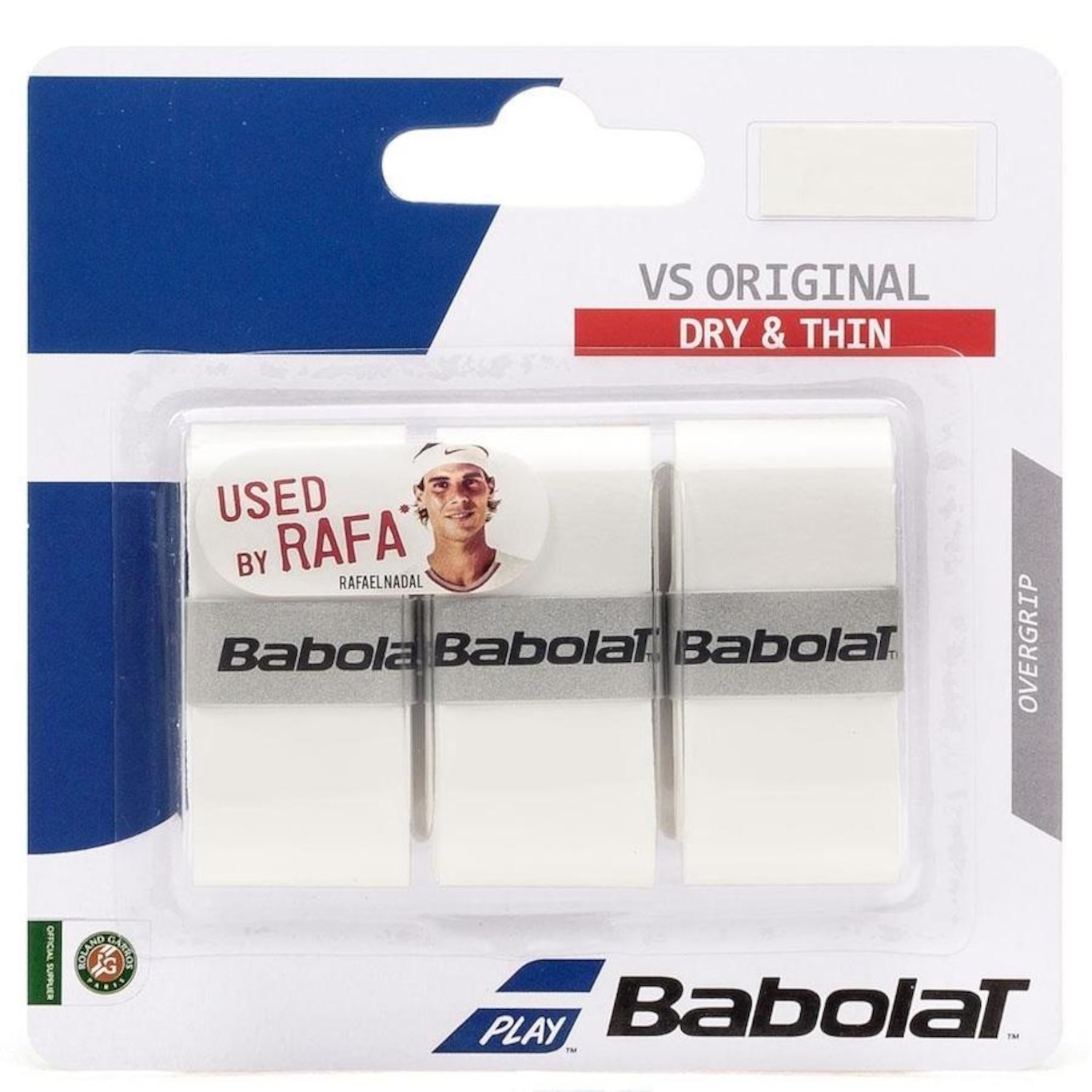 Babolat VS Original Overgrip 3-Pack - Black/Yellow Tennis Racquet Grip
