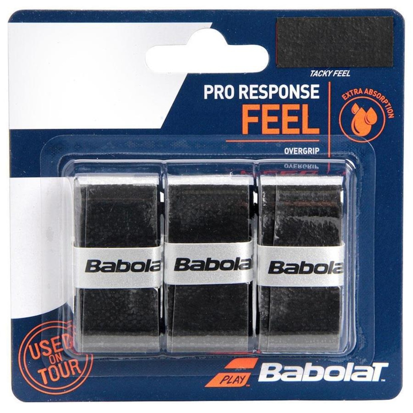 Overgrip Babolat Pro Response X3 Preto - Foto 1