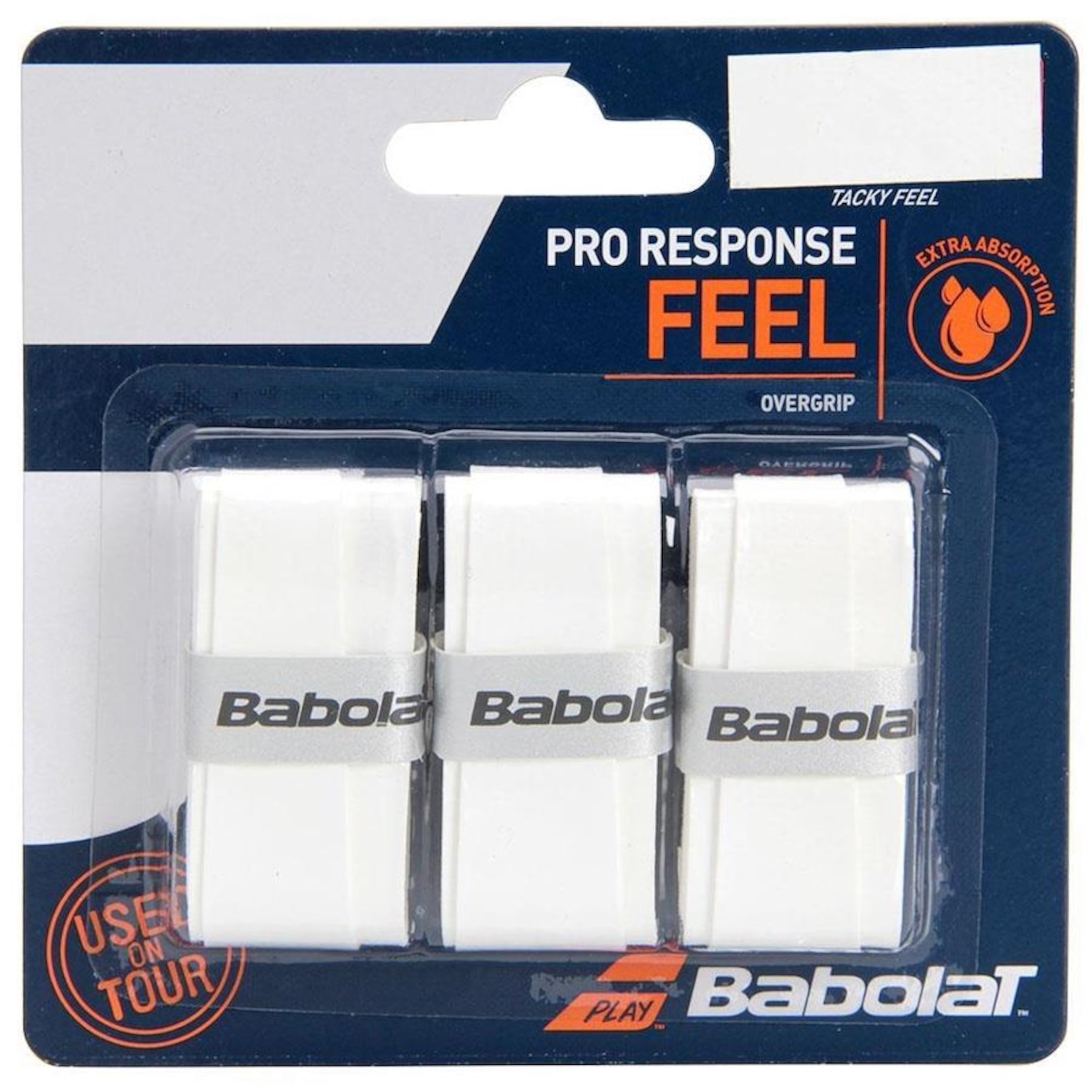 Overgrip Babolat Pro Response X3 Branco - Foto 1