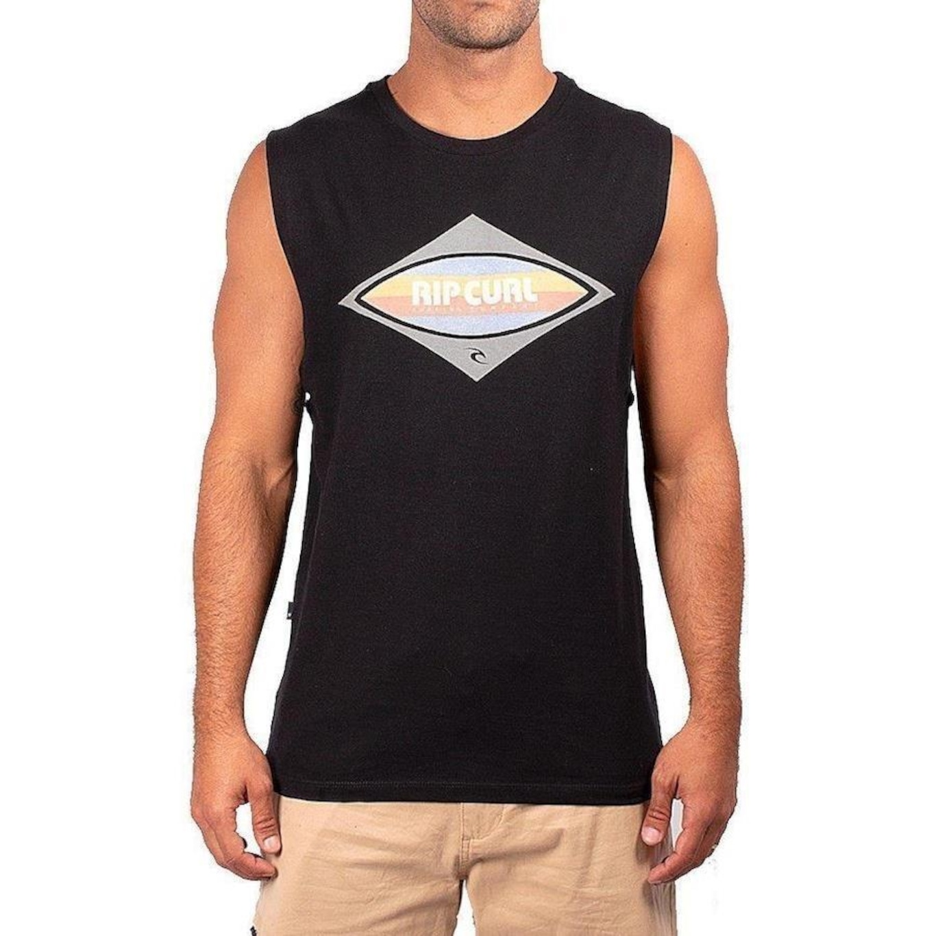 Camiseta Regata Rip Curl Surf Revival Decal Muscle - Masculina - Foto 1