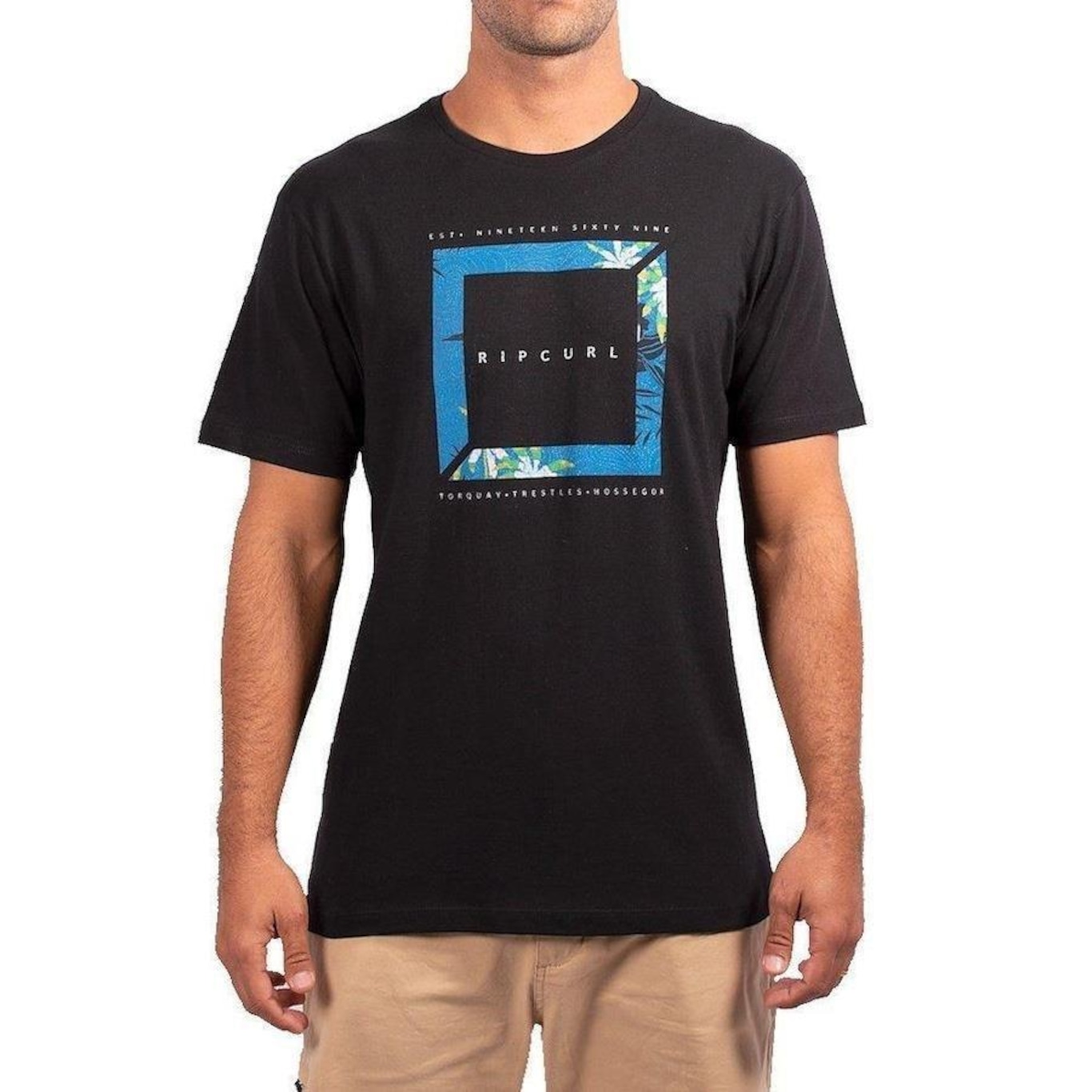 Camiseta Rip Curl Tropic Logo Filter Tee - Masculina - Foto 1