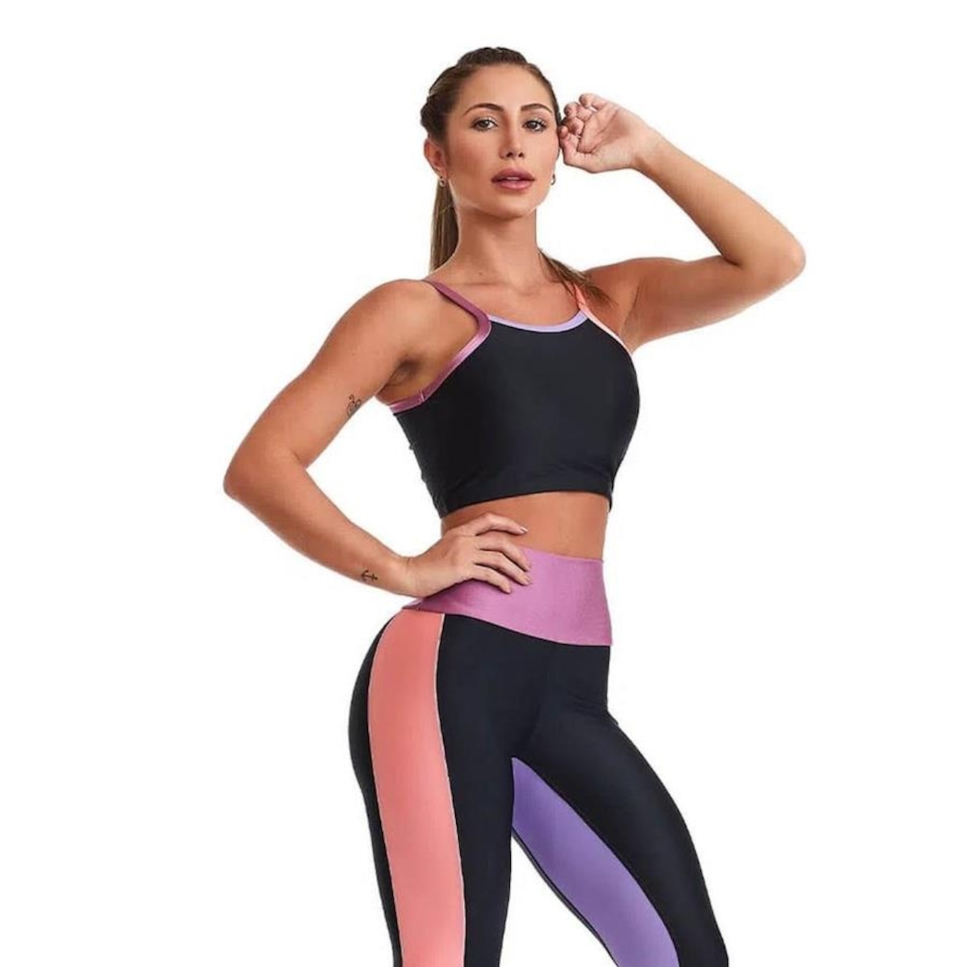 Top Fitness com Bojo Cajubrasil Cropped Atletika Soul - Feminino - Foto 2