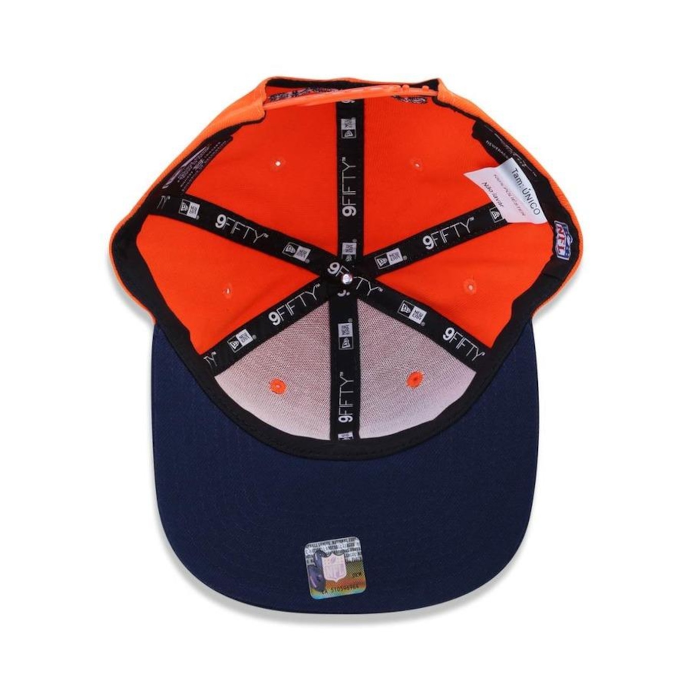 Boné Aba Reta New Era 9Fifty Original Fit NFL Denver Broncos Team Color - Snapback - Adulto - Foto 5