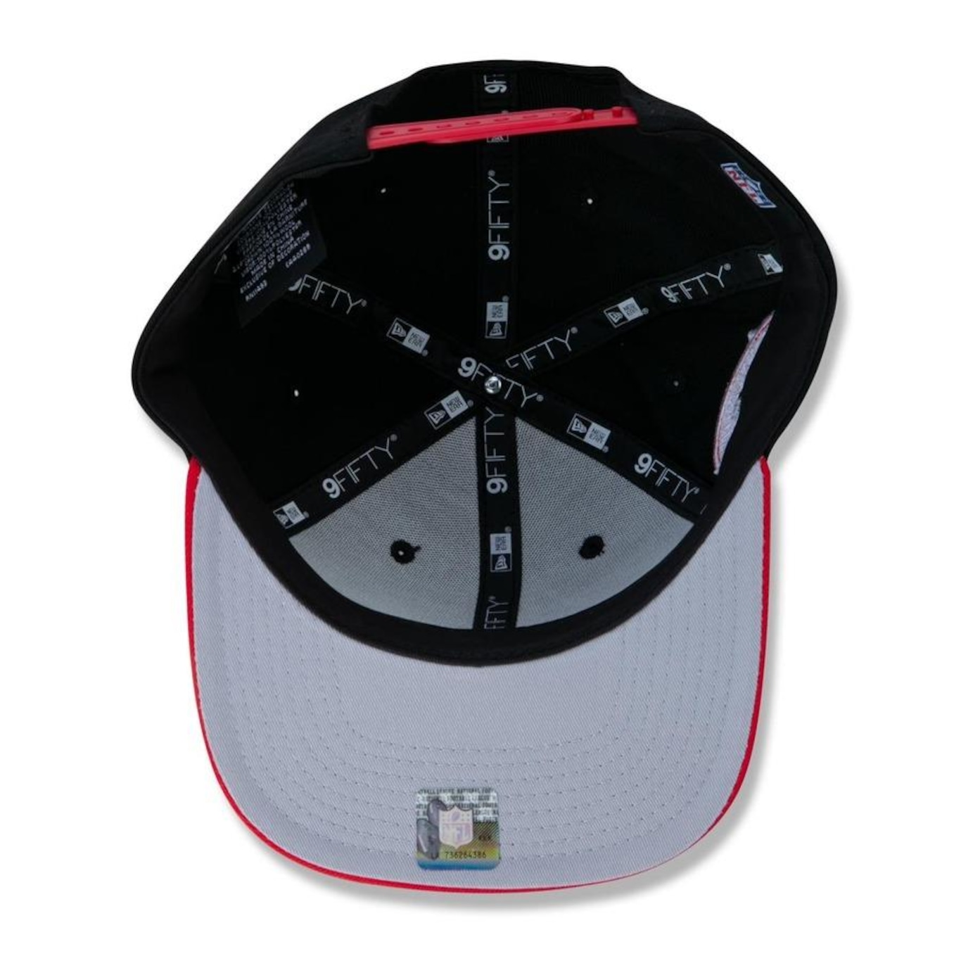 Boné Aba Reta New Era 9Fifty Original Fit NFL Atlanta Falcons Team Color - Snapback - Adulto - Foto 6