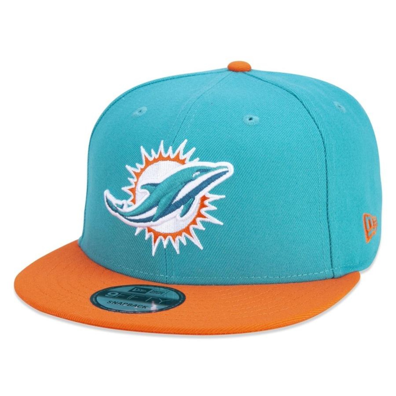 Boné Aba Reta New Era 9Fifty Original Fit NFL Miami Dolphins Team Color - Snapback - Adulto - Foto 1