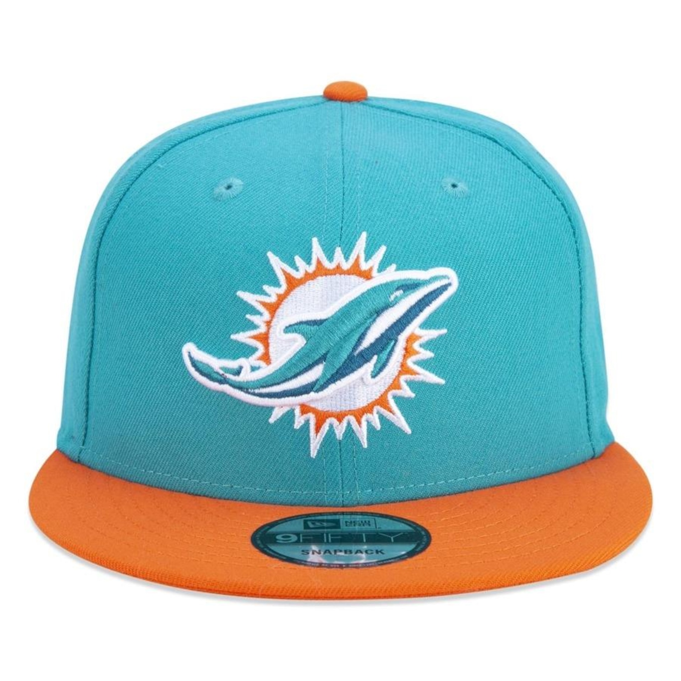 Boné Aba Reta New Era 9Fifty Original Fit NFL Miami Dolphins Team Color - Snapback - Adulto - Foto 2