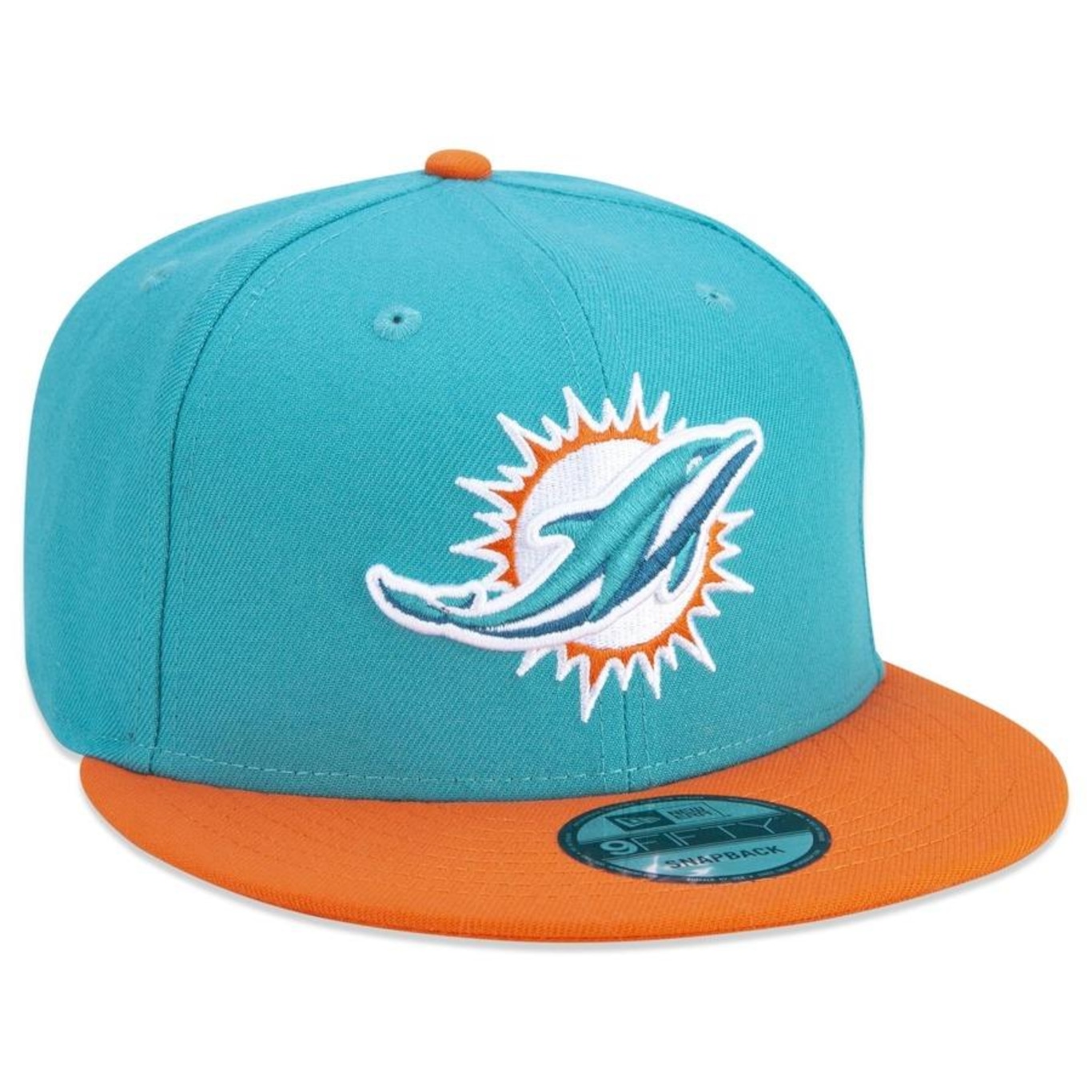 Boné Aba Reta New Era 9Fifty Original Fit NFL Miami Dolphins Team Color - Snapback - Adulto - Foto 3