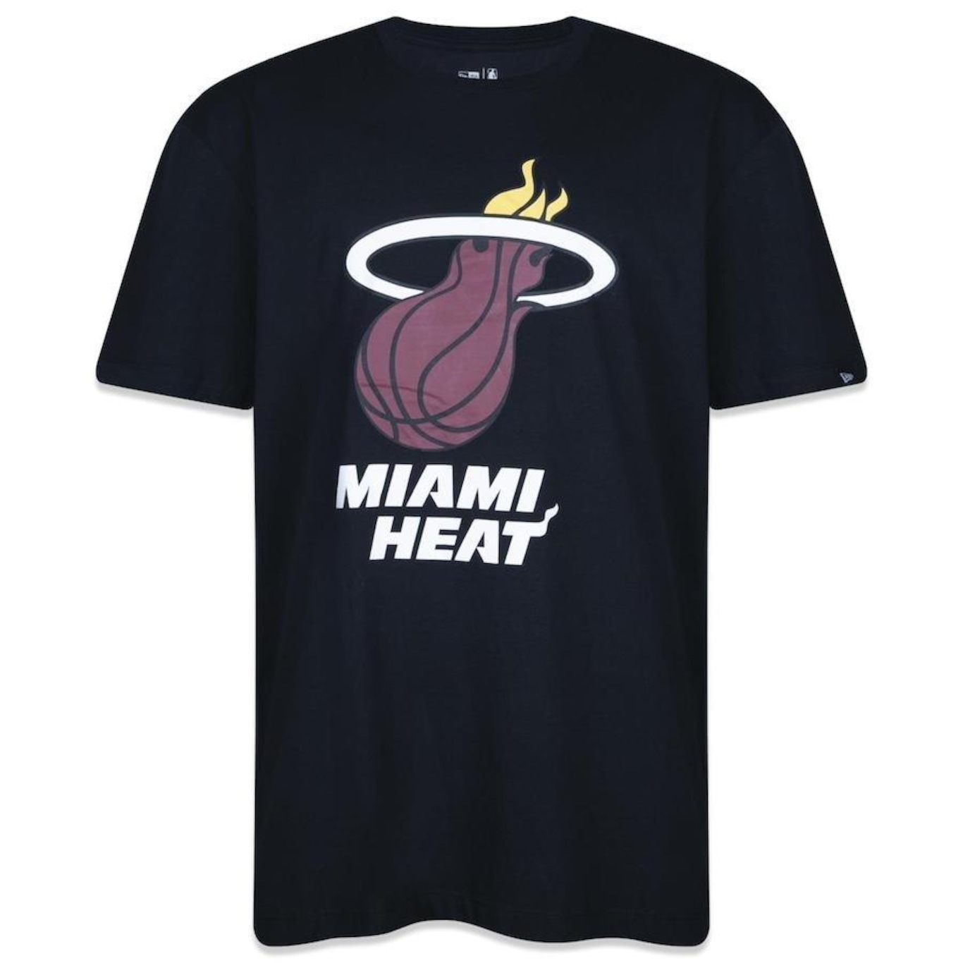 Camiseta New Era NBA Miami Heat Core - Masculina - Foto 1