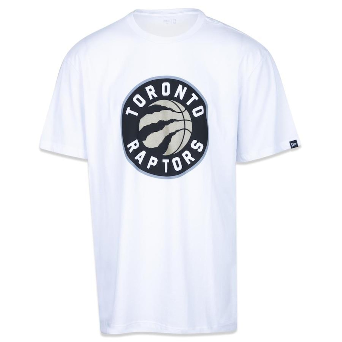 Camiseta New Era Plus Size Manga Curta NBA Toronto Raptors Core - Masculino - Foto 1