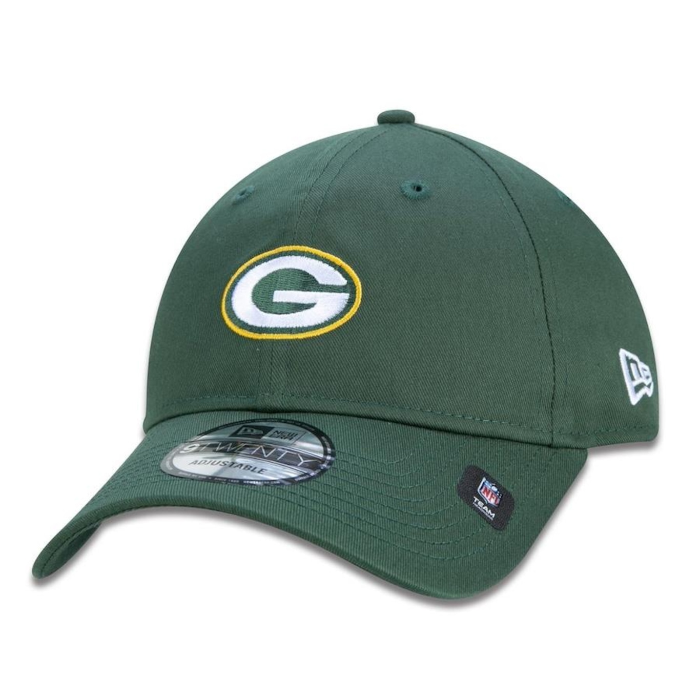 Boné Aba Curva New Era 9Twenty Green Bay Packers Sport - Strapback - Adulto - Foto 1