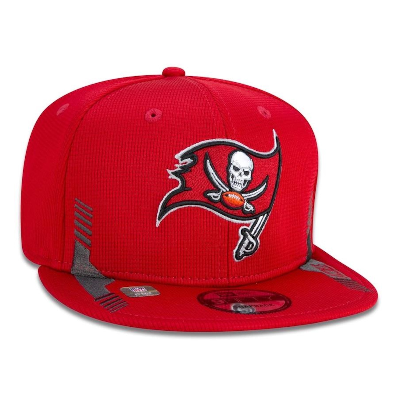 Boné Aba Reta New Era 9Fifty Tampa Bay Buccaneers Sideline Cold Weather - Snapback - Adulto - Foto 3