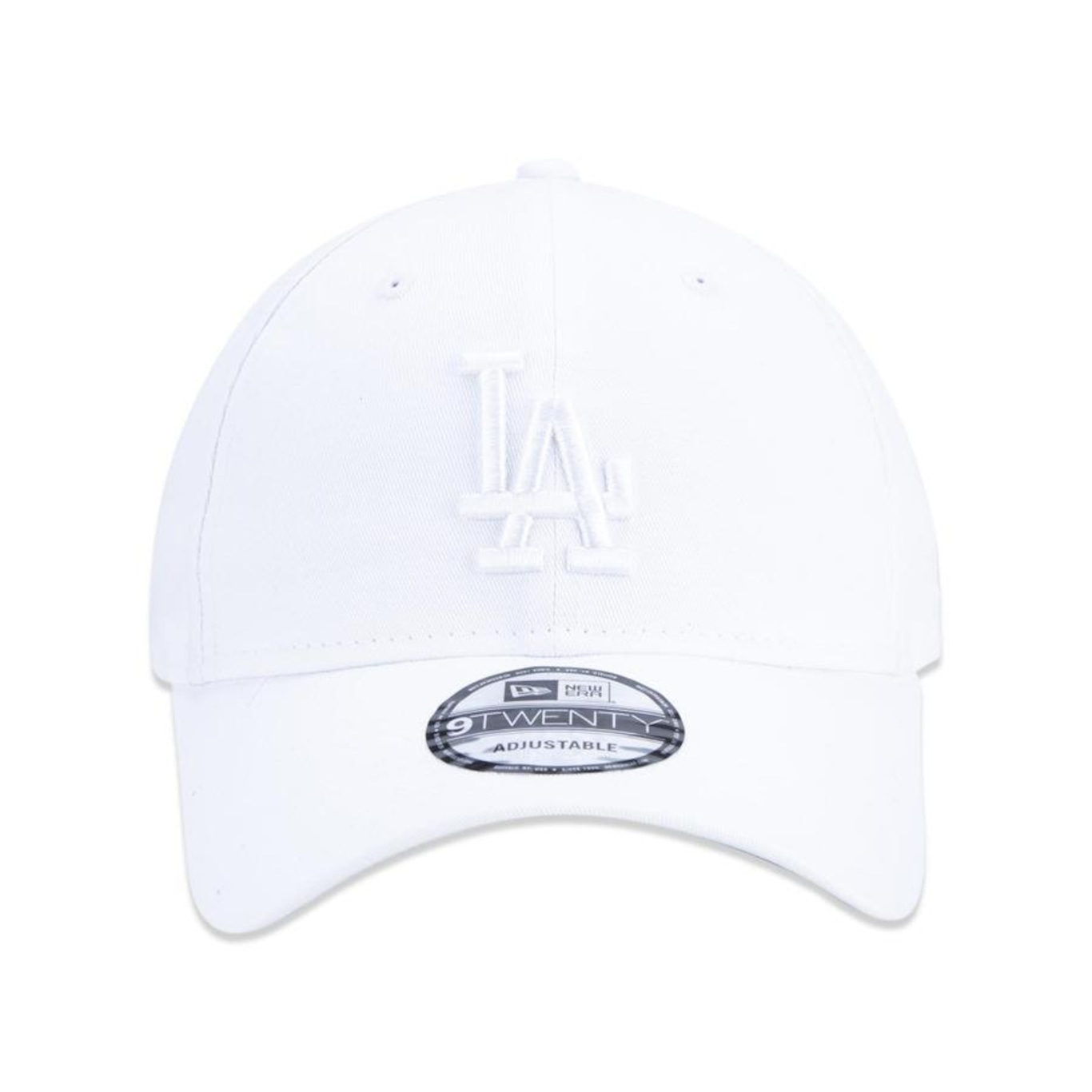 Boné Aba Curva New Era 9Twenty MLB Los Angeles Dodgers Aba Curva BRANCO - Strapback - Adulto - Foto 3