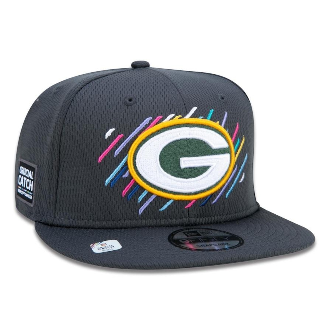 Boné Aba Reta New Era 9Fifty Green Bay Packers Crucial Catch - Snapback - Adulto - Foto 3