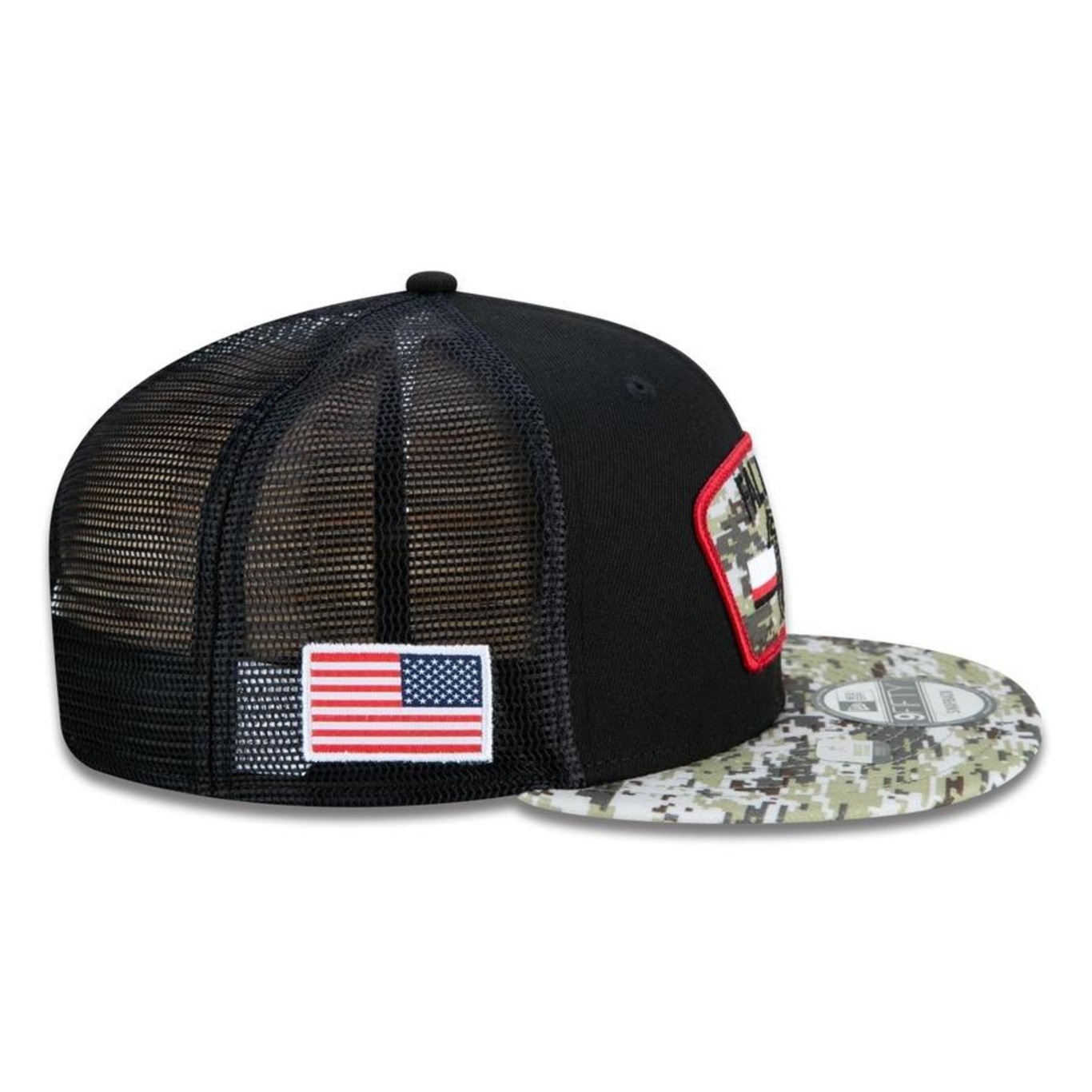 Boné Aba Reta New Era 9Fifty Trucker Atlanta Falcons Salute to Service NFL - Snapback - Adulto - Foto 5