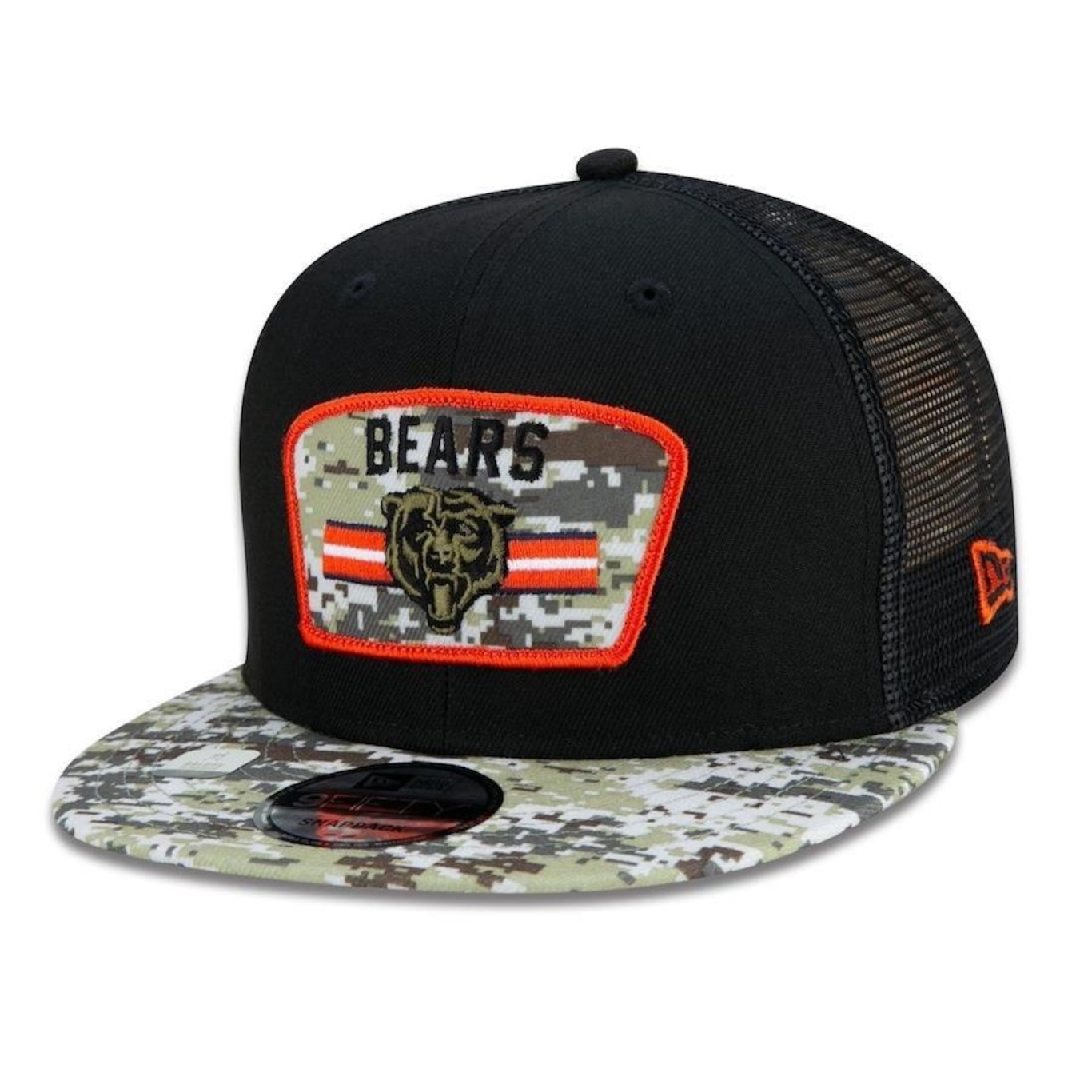 Boné Aba Reta New Era 9Fifty Trucker Chicago Bears Salute to Service NFL - Snapback - Adulto - Foto 1