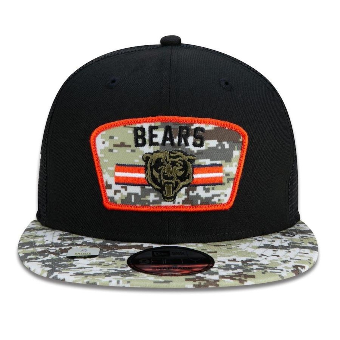 Boné Aba Reta New Era 9Fifty Trucker Chicago Bears Salute to Service NFL - Snapback - Adulto - Foto 2