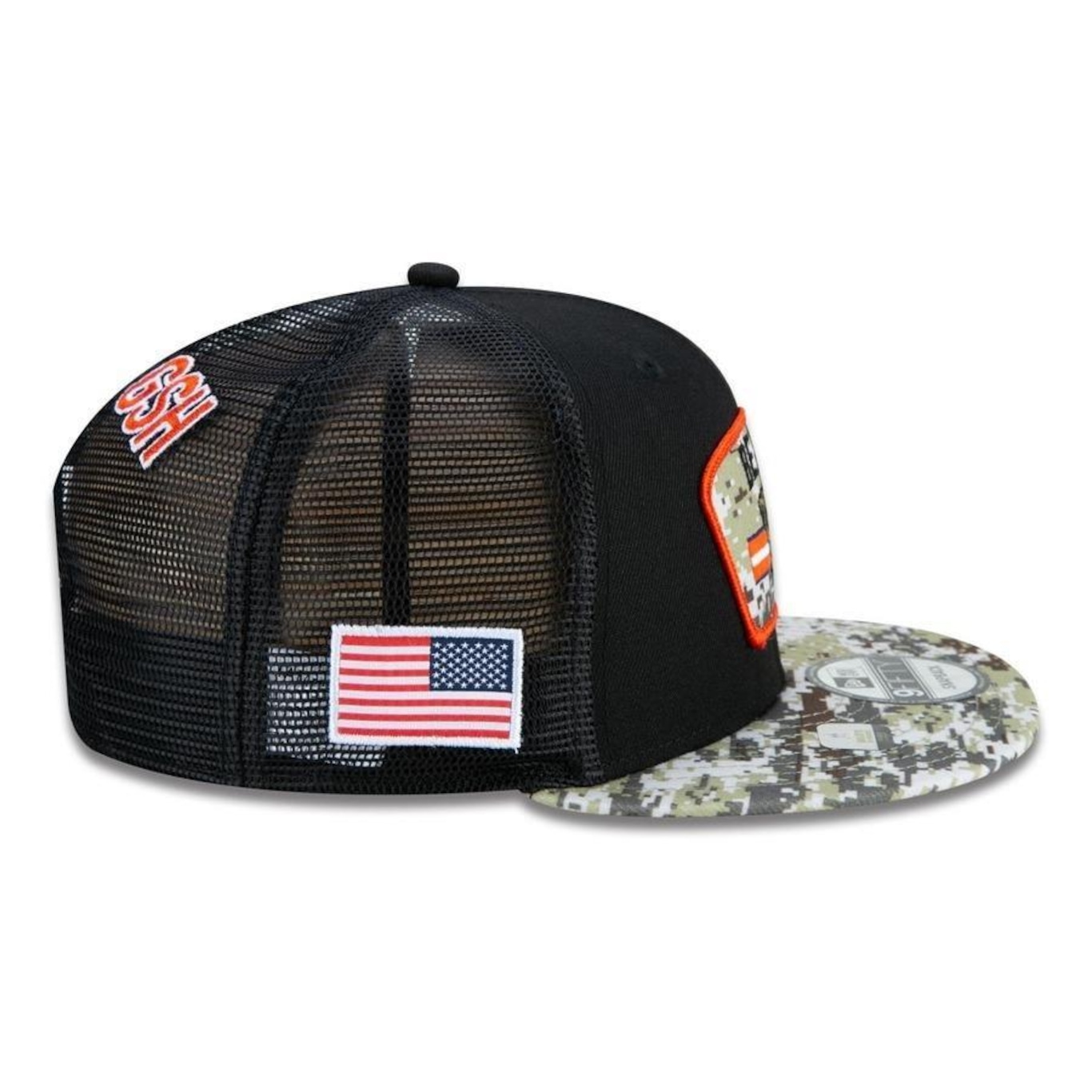 Boné Aba Reta New Era 9Fifty Trucker Chicago Bears Salute to Service NFL - Snapback - Adulto - Foto 5