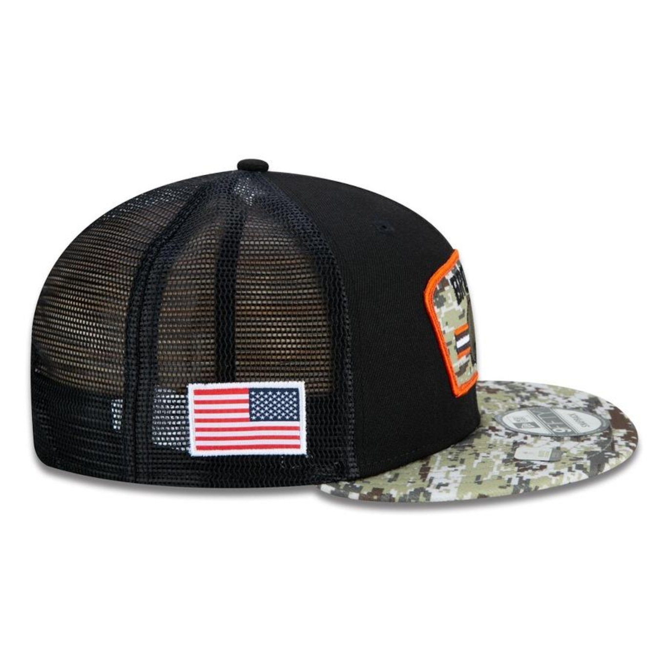 Boné Aba Reta New Era 9Fifty Trucker CLEVELAND BROWNS Salute TO Service NFL - Snapback - Adulto - Foto 5