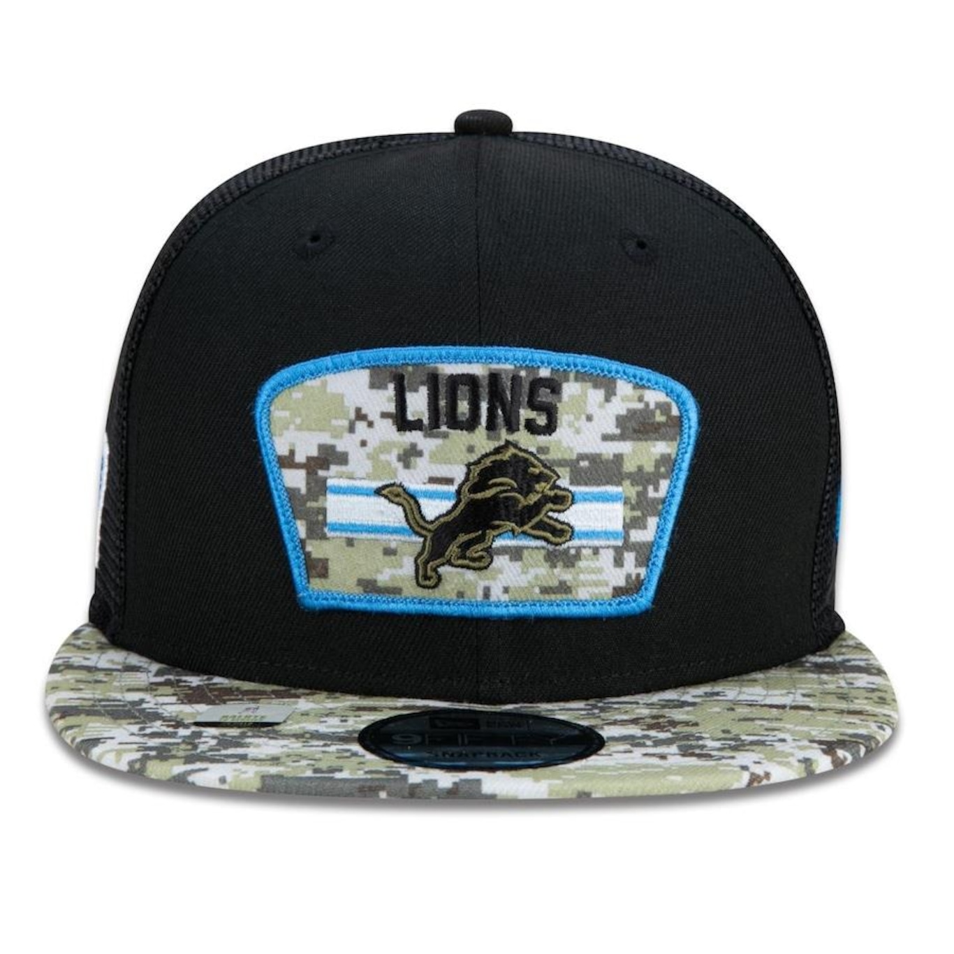 Boné Aba Reta New Era 9Fifty Trucker Detroit Lions Salute to Service NFL - Snapback - Adulto - Foto 2