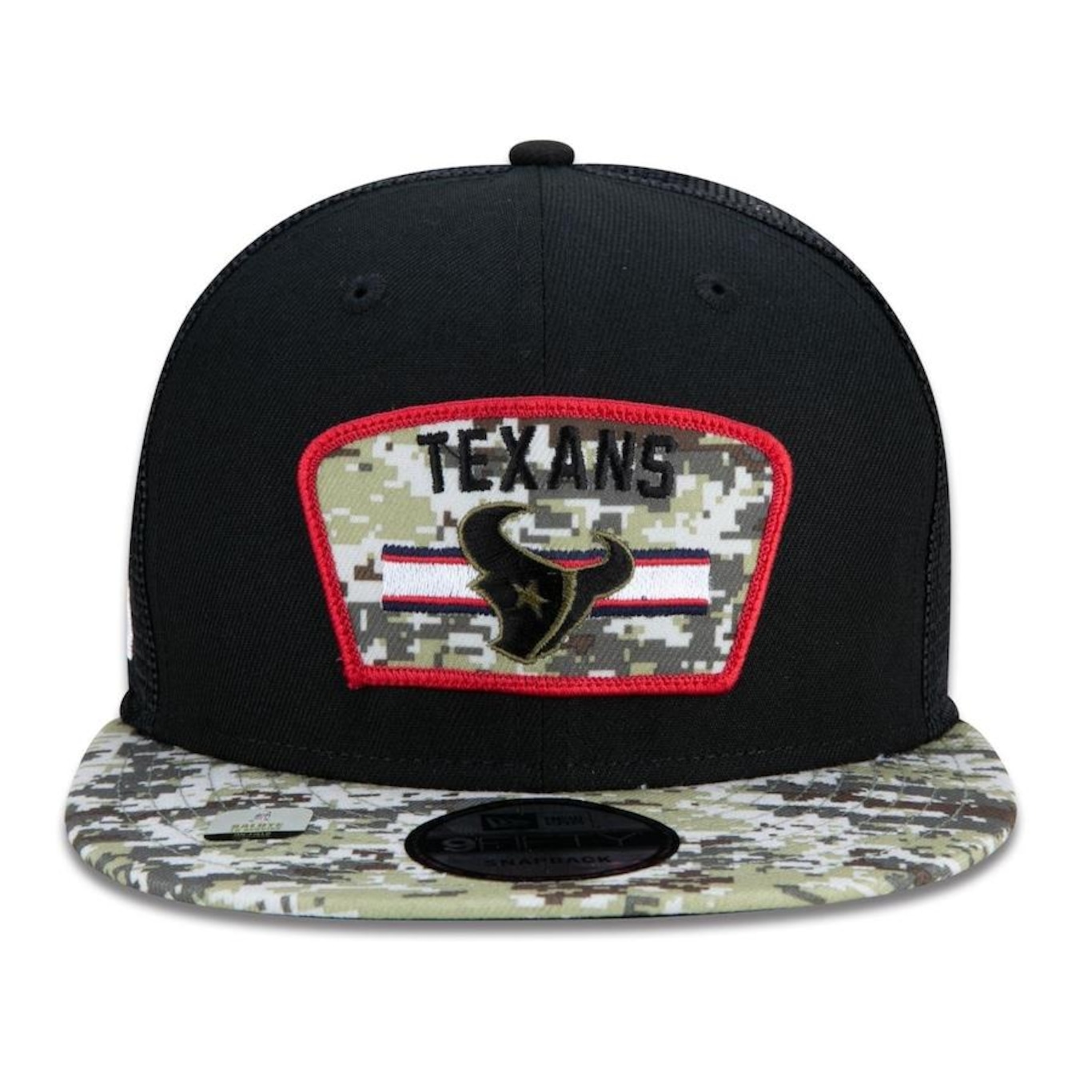 Boné Aba Reta New Era 9Fifty Trucker Houston Texans Salute to Service NFL - Snapback - Adulto - Foto 2