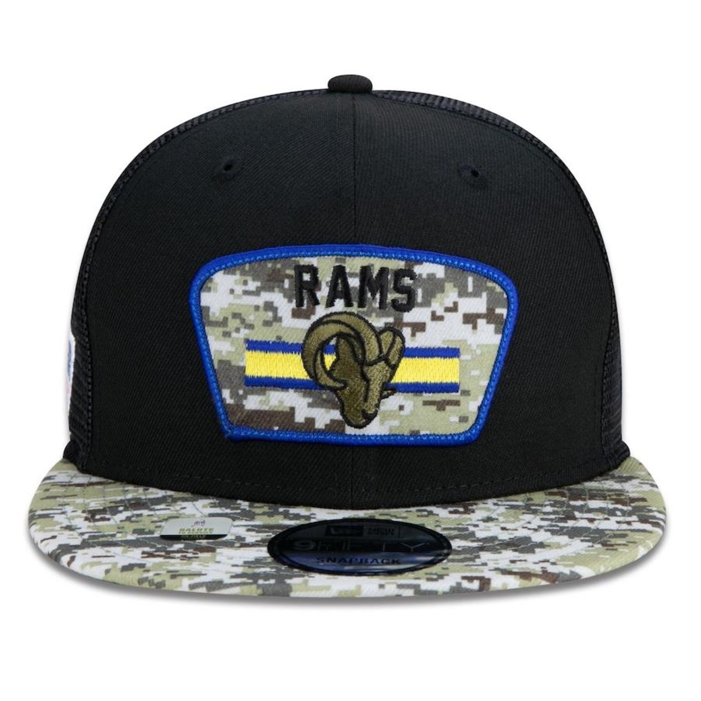 Boné Aba Reta New Era 9Fifty Trucker Los Angeles Rams Salute to Service NFL - Snapback - Adulto - Foto 2