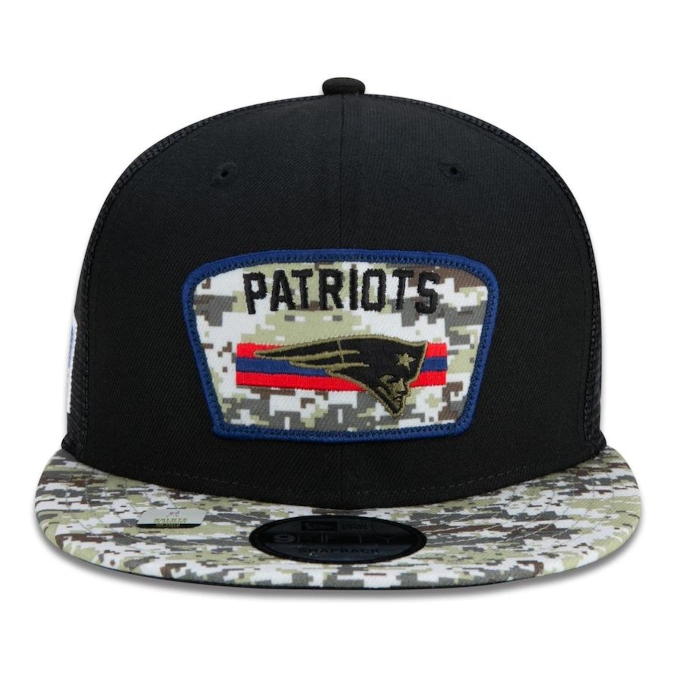 Boné Aba Reta New Era 9Fifty Trucker New England Patriots Salute to Service NFL - Snapback - Adulto - Foto 2