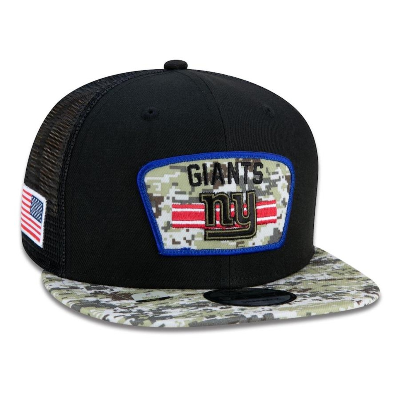 Boné Aba Reta New Era 9Fifty Trucker New York Giants Salute to Service NFL - Snapback - Adulto - Foto 3