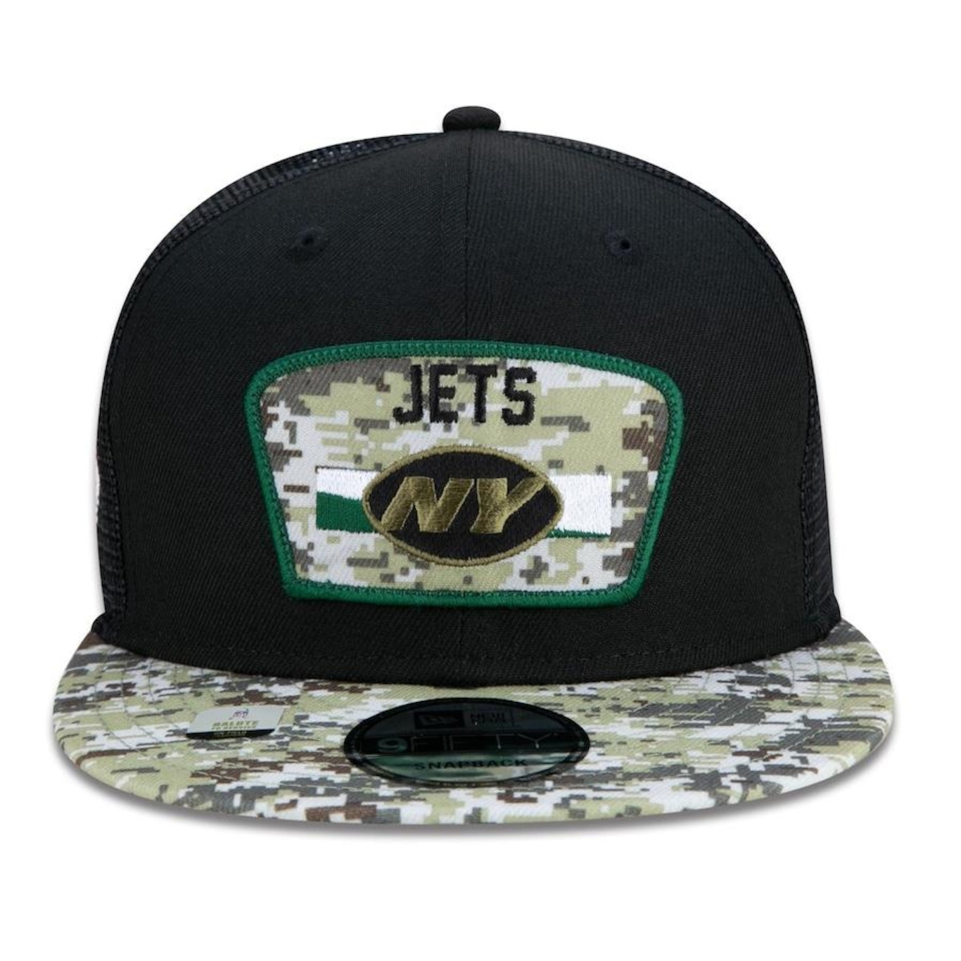 Boné Aba Reta New Era 9Fifty Trucker New York Jets Salute to Service NFL - Snapback - Adulto - Foto 2