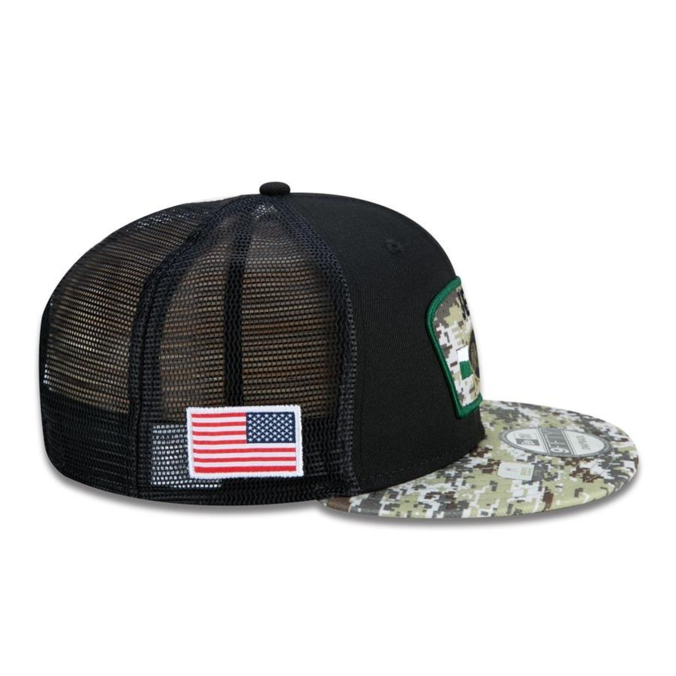 Boné Aba Reta New Era 9Fifty Trucker New York Jets Salute to Service NFL - Snapback - Adulto - Foto 5