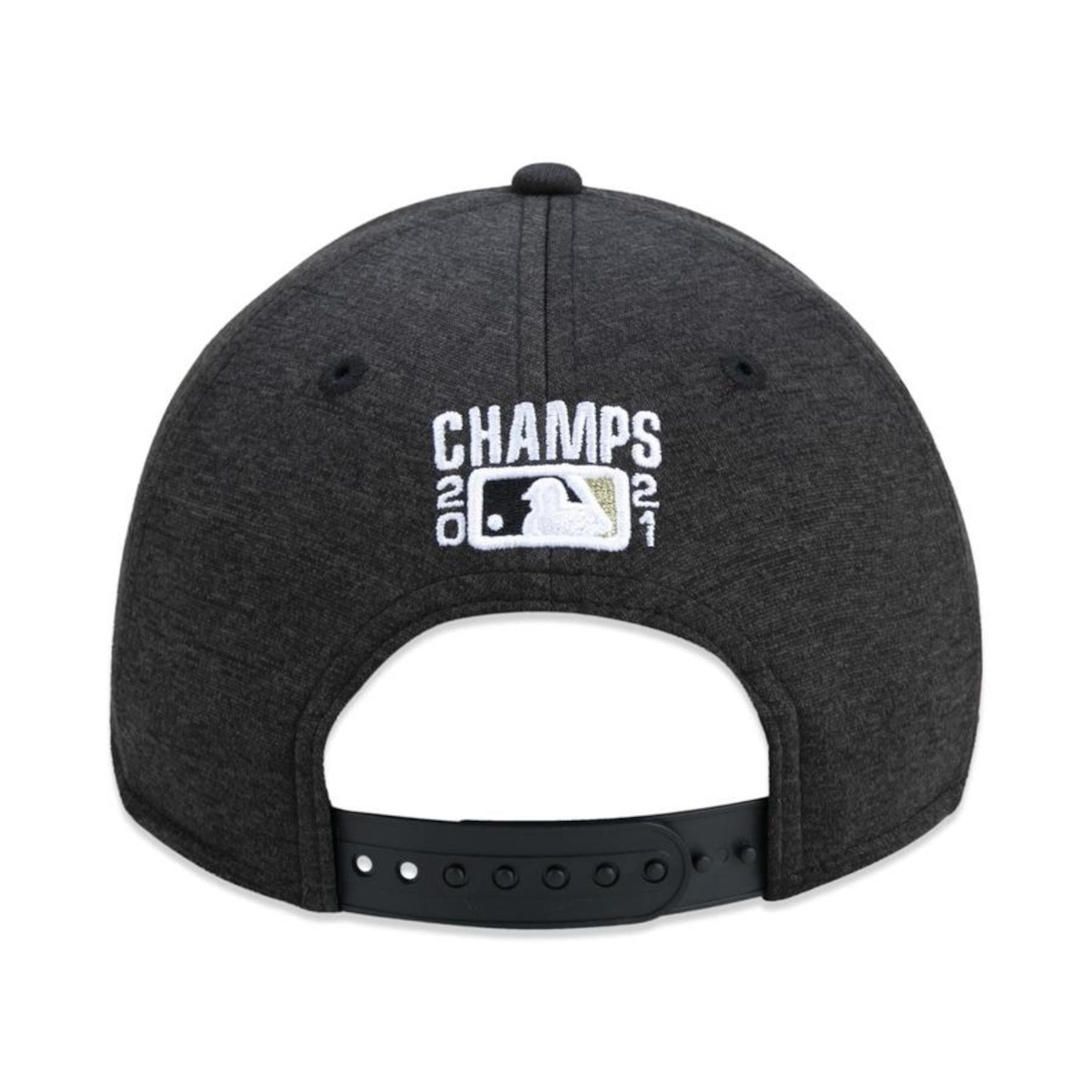 Boné Aba Curva New Era 9Forty Atlanta Braves Campeão Wolrd Series Champions 2021 Locker Room - Snapback - Adulto - Foto 4