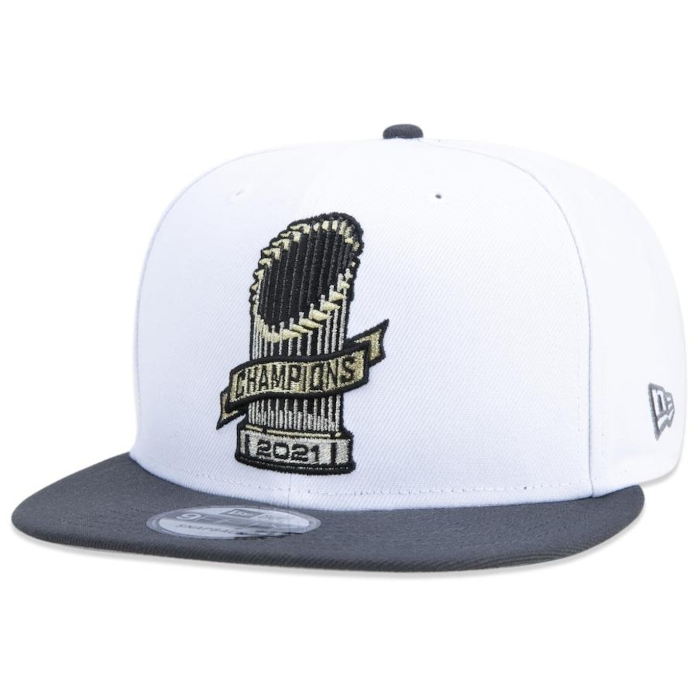 Boné Aba Reta New Era 9Fifty Atlanta Braves Campeão Wolrd Series 2021 Parade - Snapback - Adulto - Foto 1