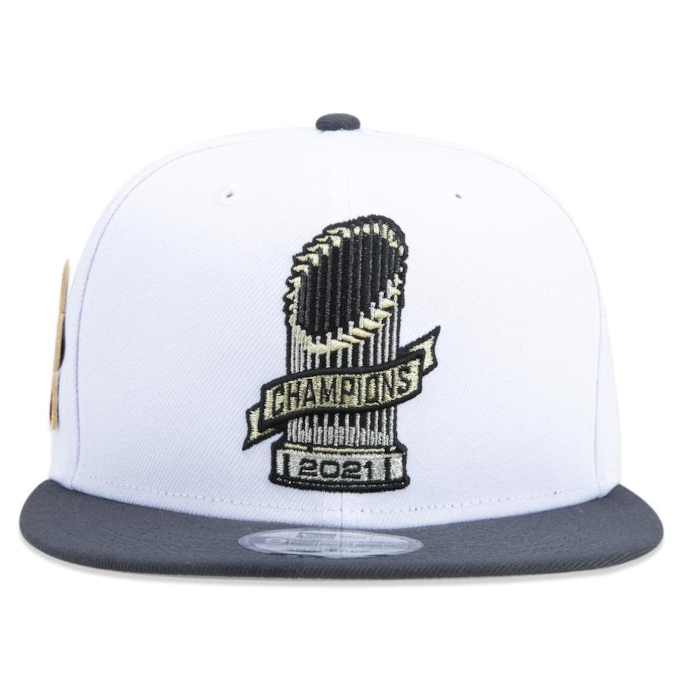 Boné Aba Reta New Era 9Fifty Atlanta Braves Campeão Wolrd Series 2021 Parade - Snapback - Adulto - Foto 2