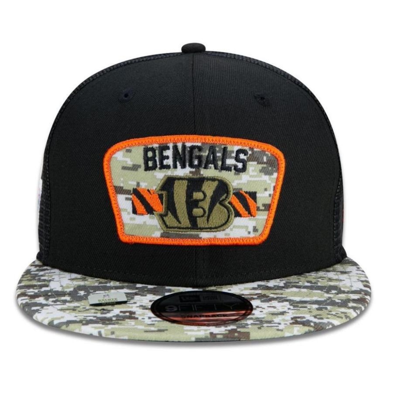 Boné Aba Reta New Era Cincinnati Bengals 950 NFL 21 Salute Service - Snapback - Adulto - Foto 3