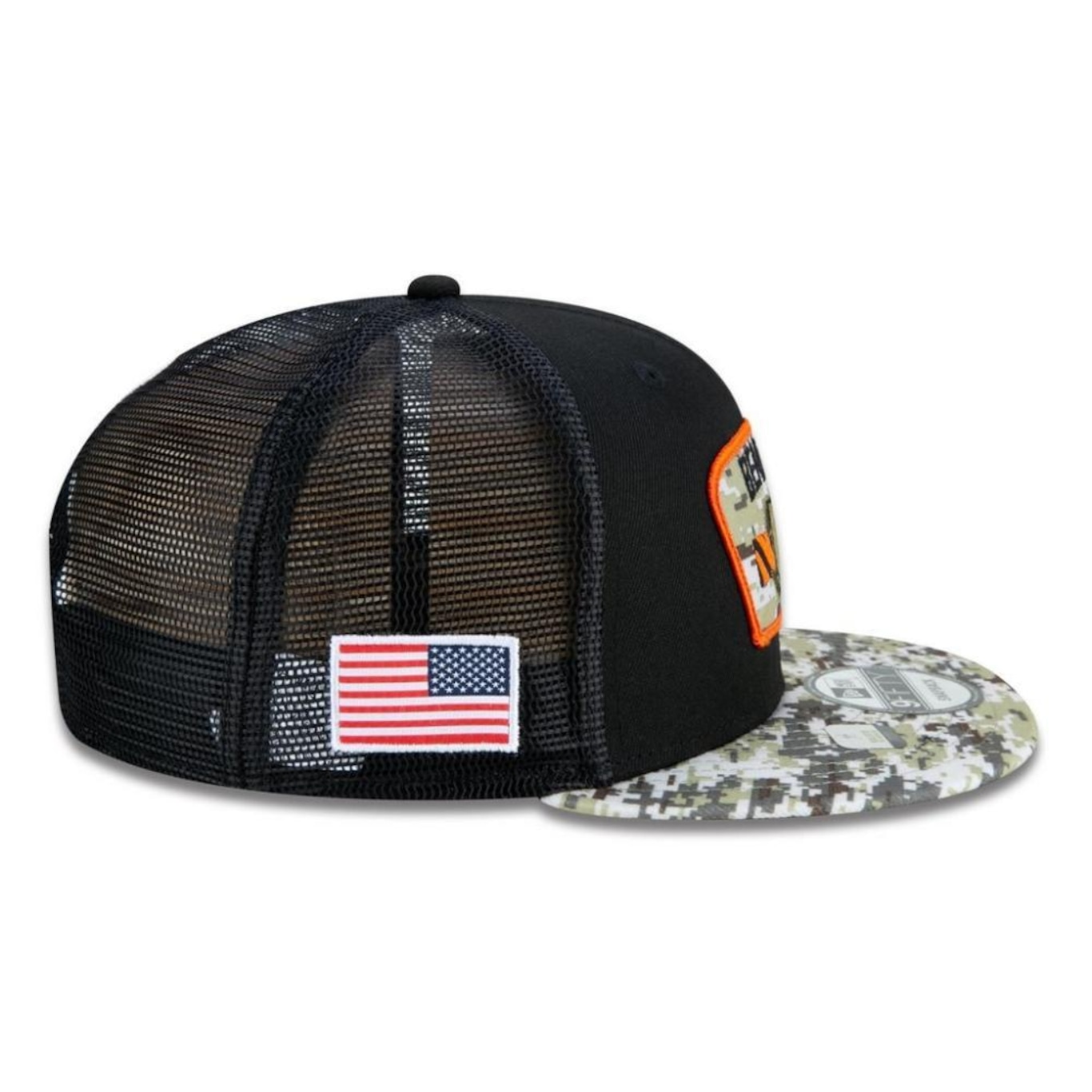 Boné Aba Reta New Era Cincinnati Bengals 950 NFL 21 Salute Service - Snapback - Adulto - Foto 5