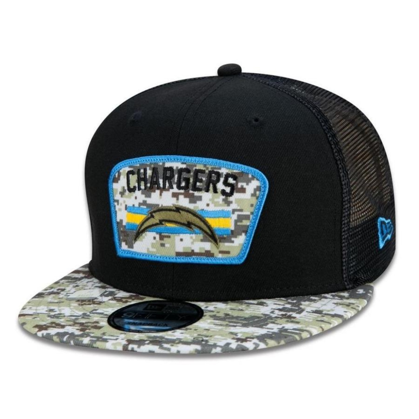 Boné Aba Reta New Era Los Angeles Chargers 950 NFL 21 Salute Service - Snapback - Adulto - Foto 1