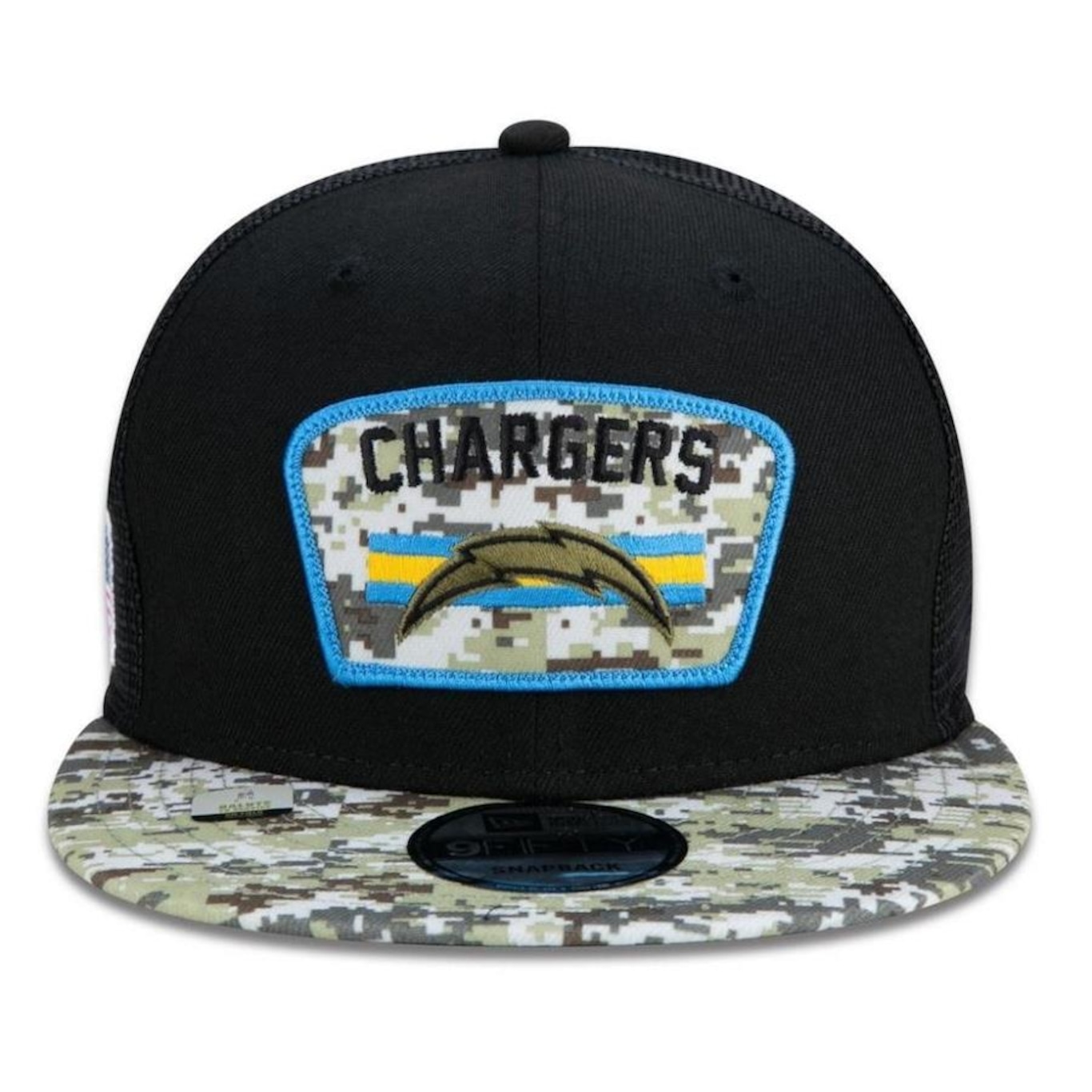 Boné Aba Reta New Era Los Angeles Chargers 950 NFL 21 Salute Service - Snapback - Adulto - Foto 3