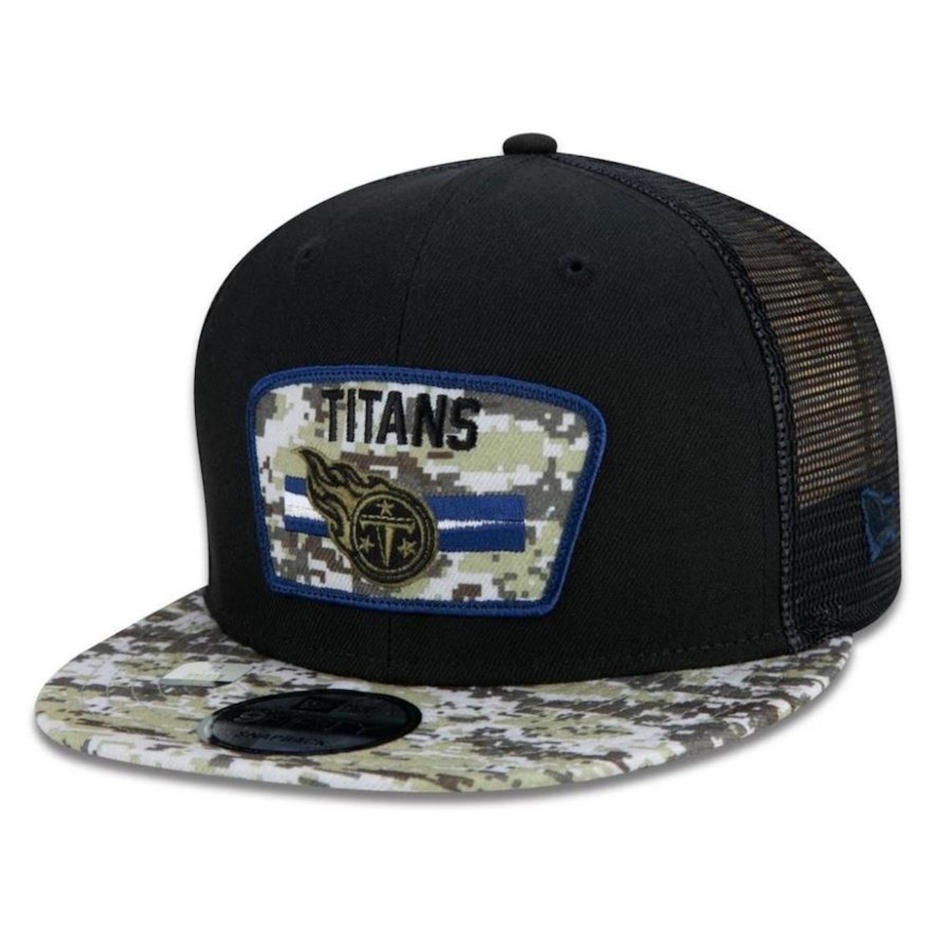 Boné Aba Reta New Era Tennessee Titans 950 NFL 21 Salute Service - Snapback - Adulto - Foto 1