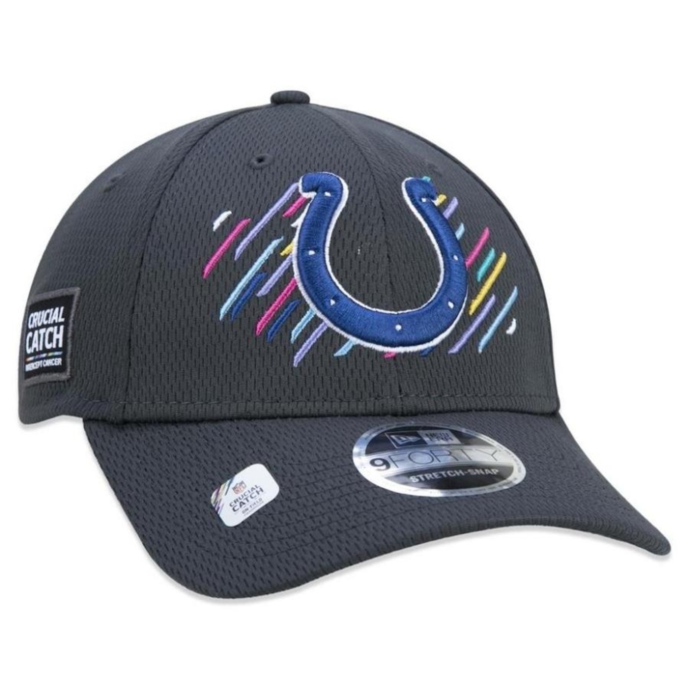 Boné Aba Curva New Era Indianapolis Colts 940 Crucial - Snapback - Adulto - Foto 4