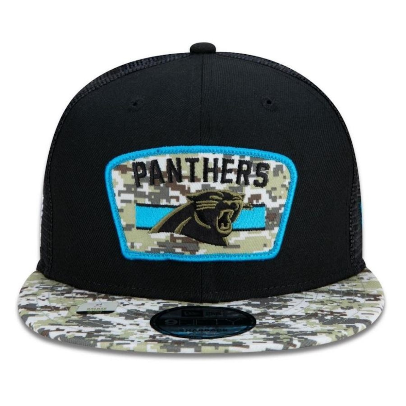 Boné Aba Reta New Era Carolina Panthers 950 NFL 21 Salute Service - Snapback - Adulto - Foto 4