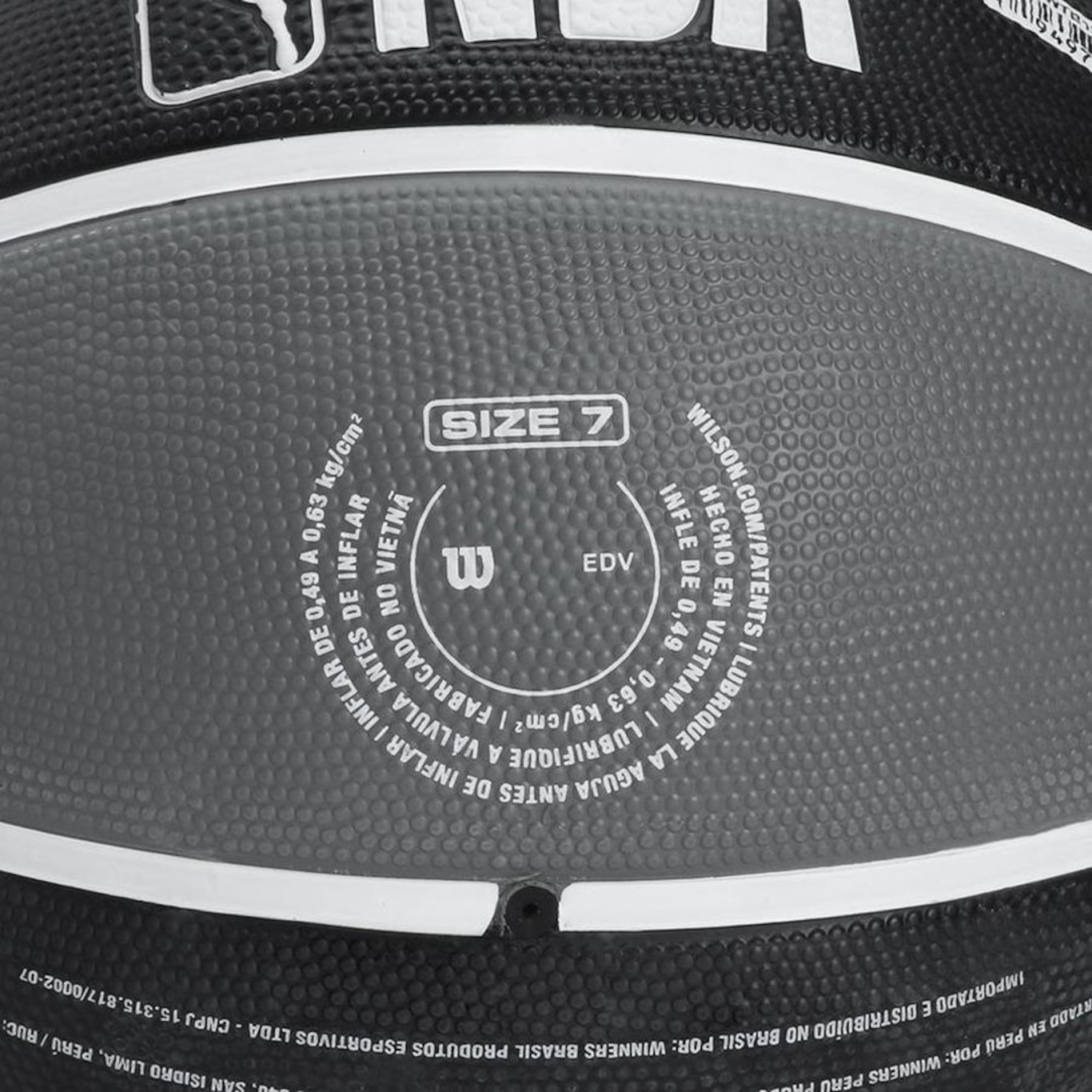 Bola de Basquete Wilson Nba Team Tribute Brooklyn Nets Oficial - Foto 4