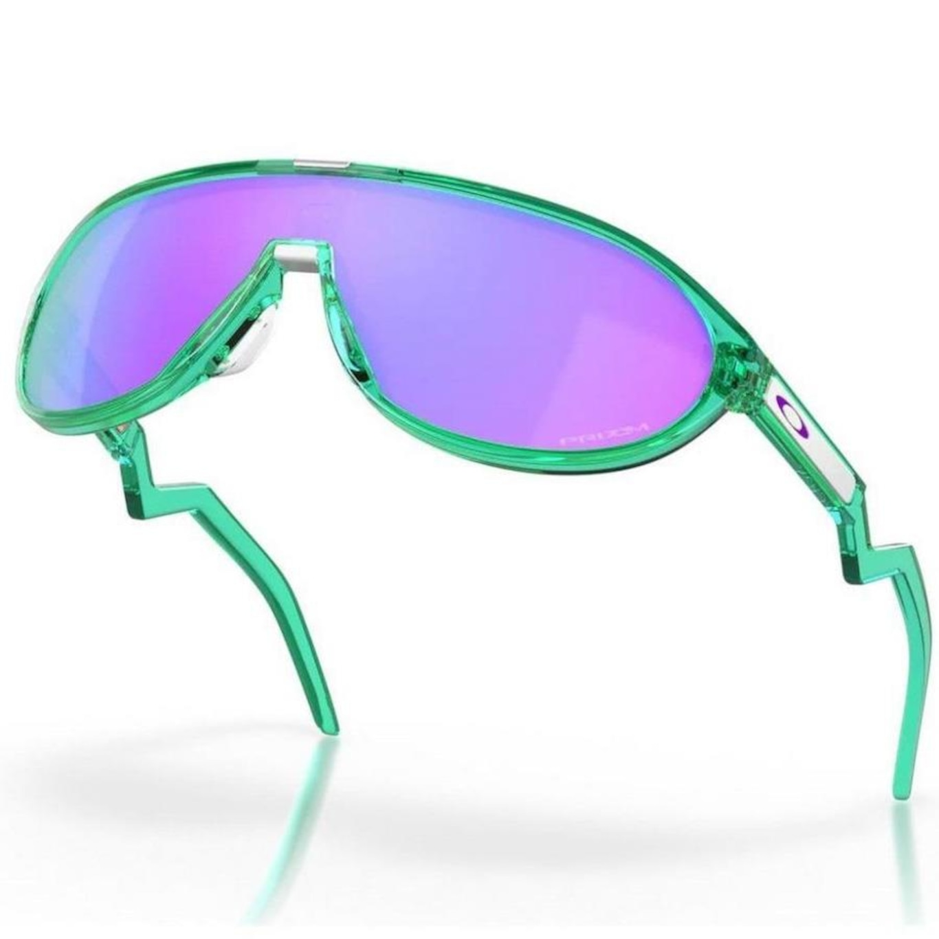 Óculos de Sol Unissex Oakley Cmdn Translucent Celeste W Prizm - Foto 3