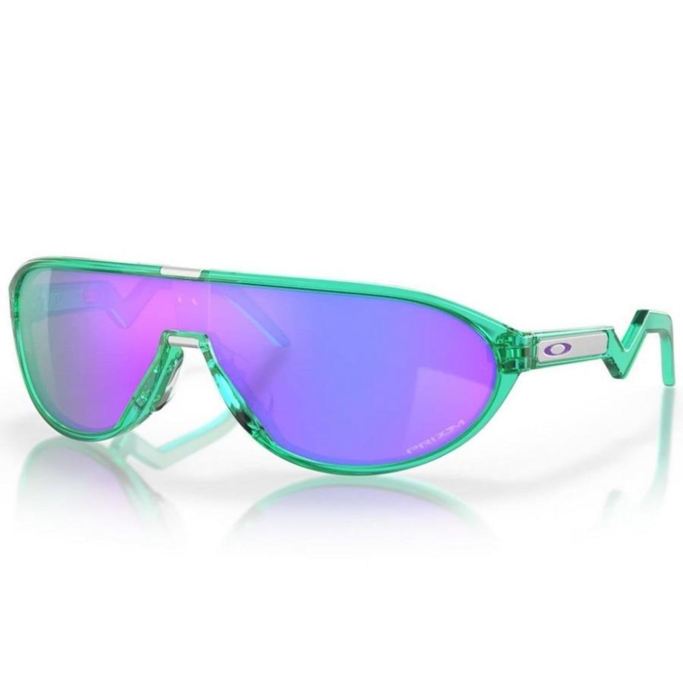 Óculos de Sol Unissex Oakley Cmdn Translucent Celeste W Prizm - Foto 4