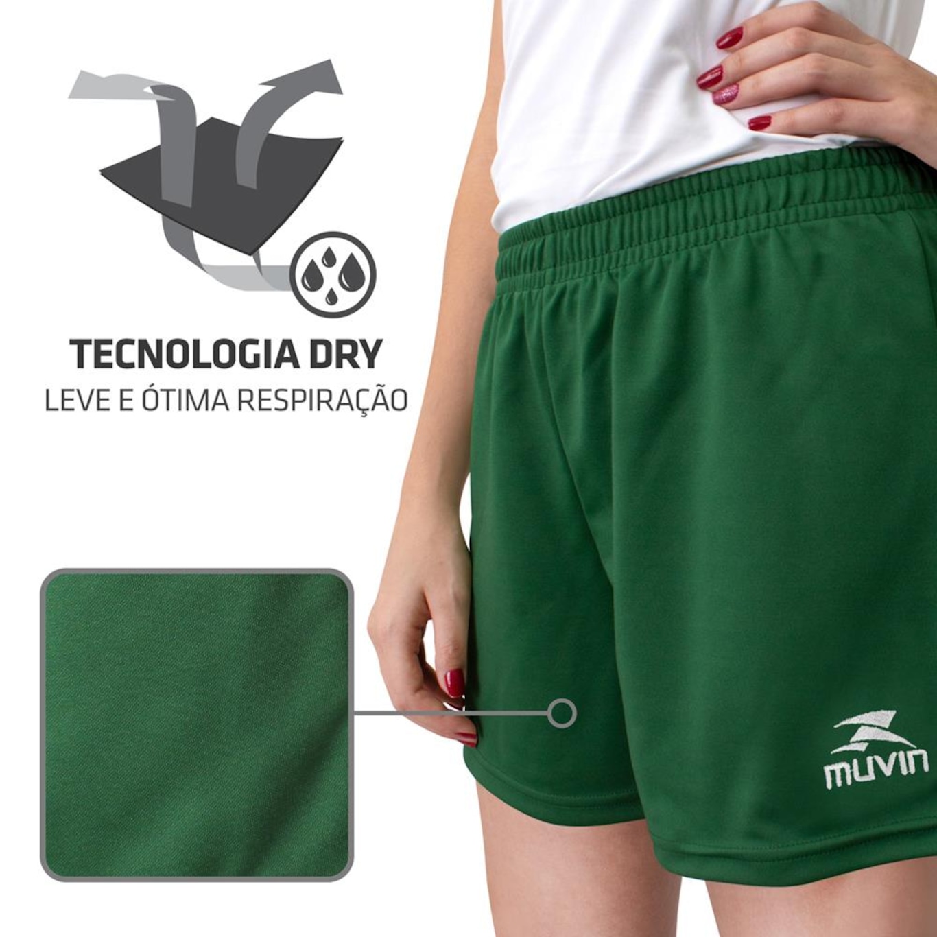 Short Esportivo Muvin Curto - Feminino - Foto 4