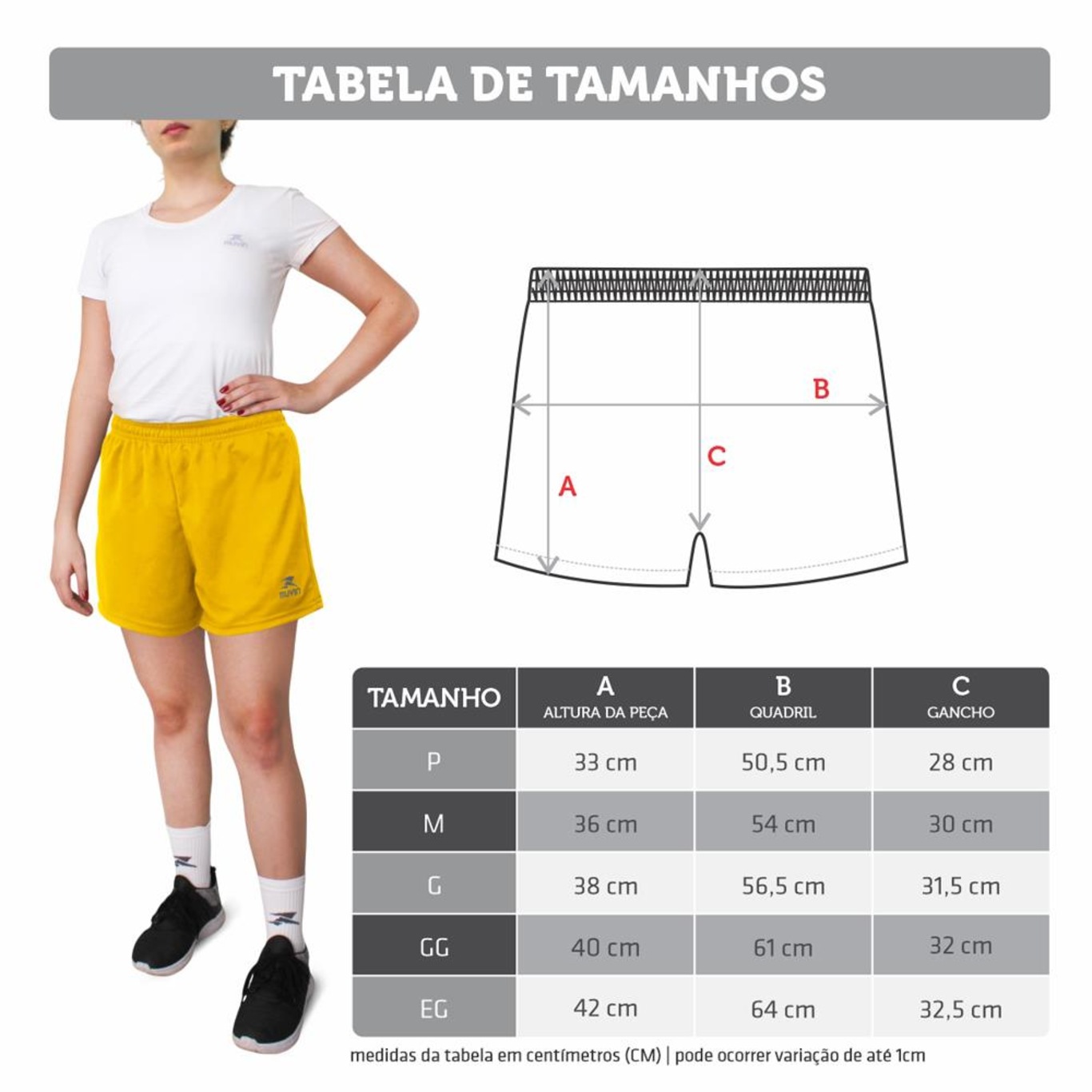 Short Esportivo Muvin Curto - Feminino - Foto 3